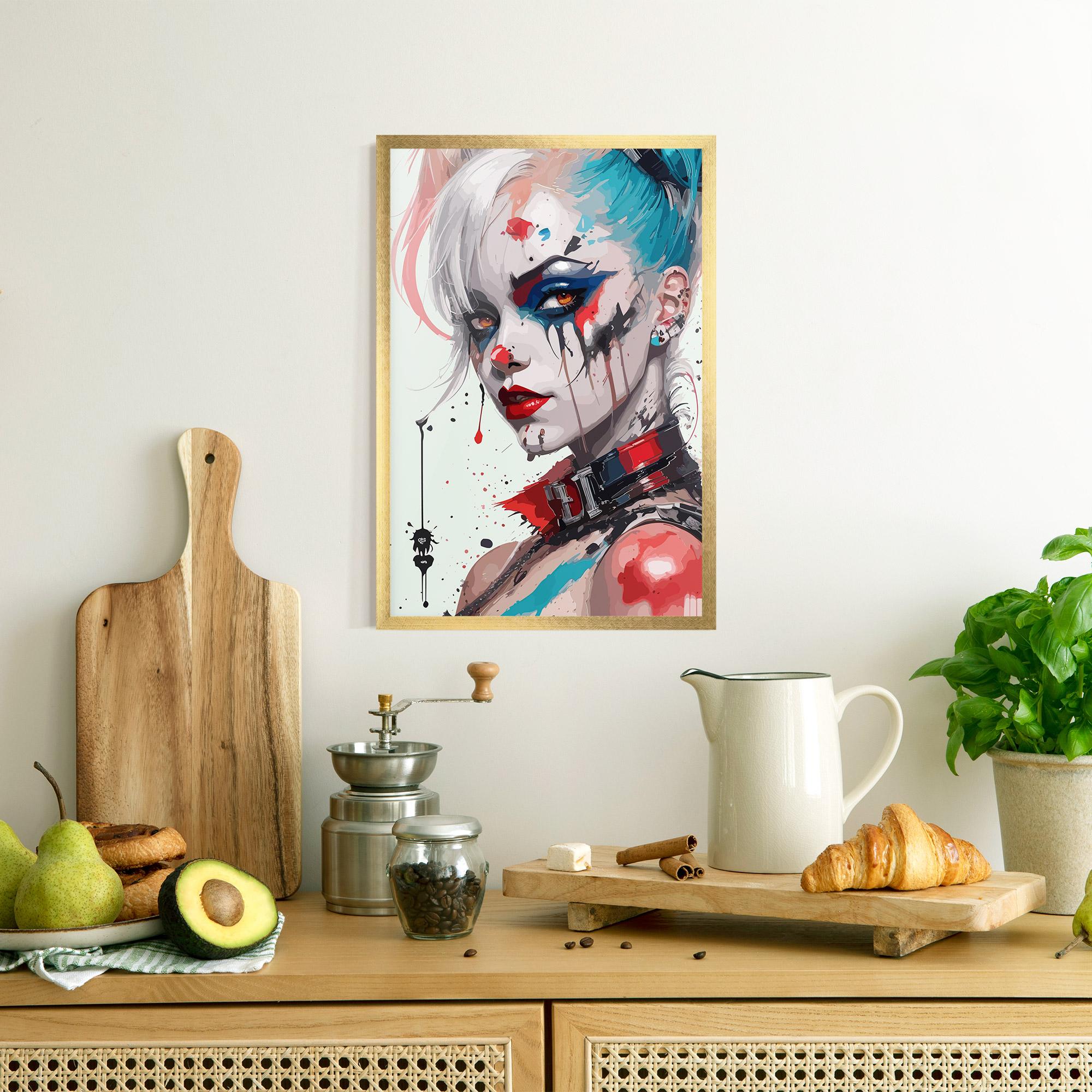 Gerahmte Poster Harley Quin Art mockup 8