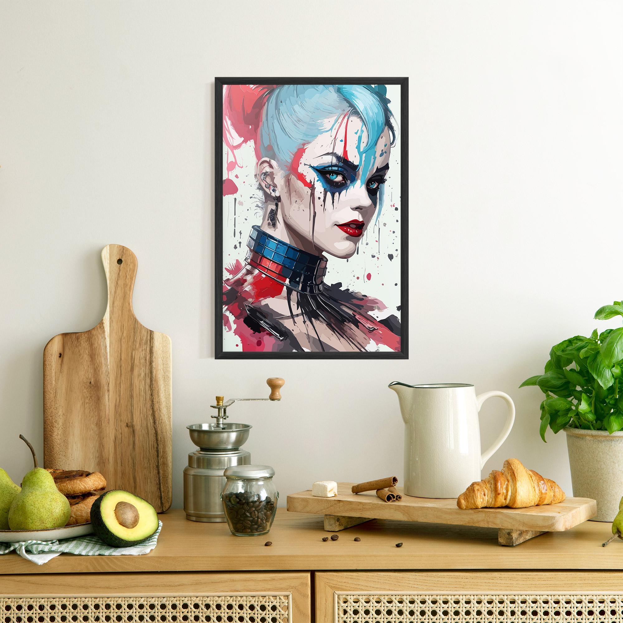 Gerahmte Poster Art Harley Quin mockup 8
