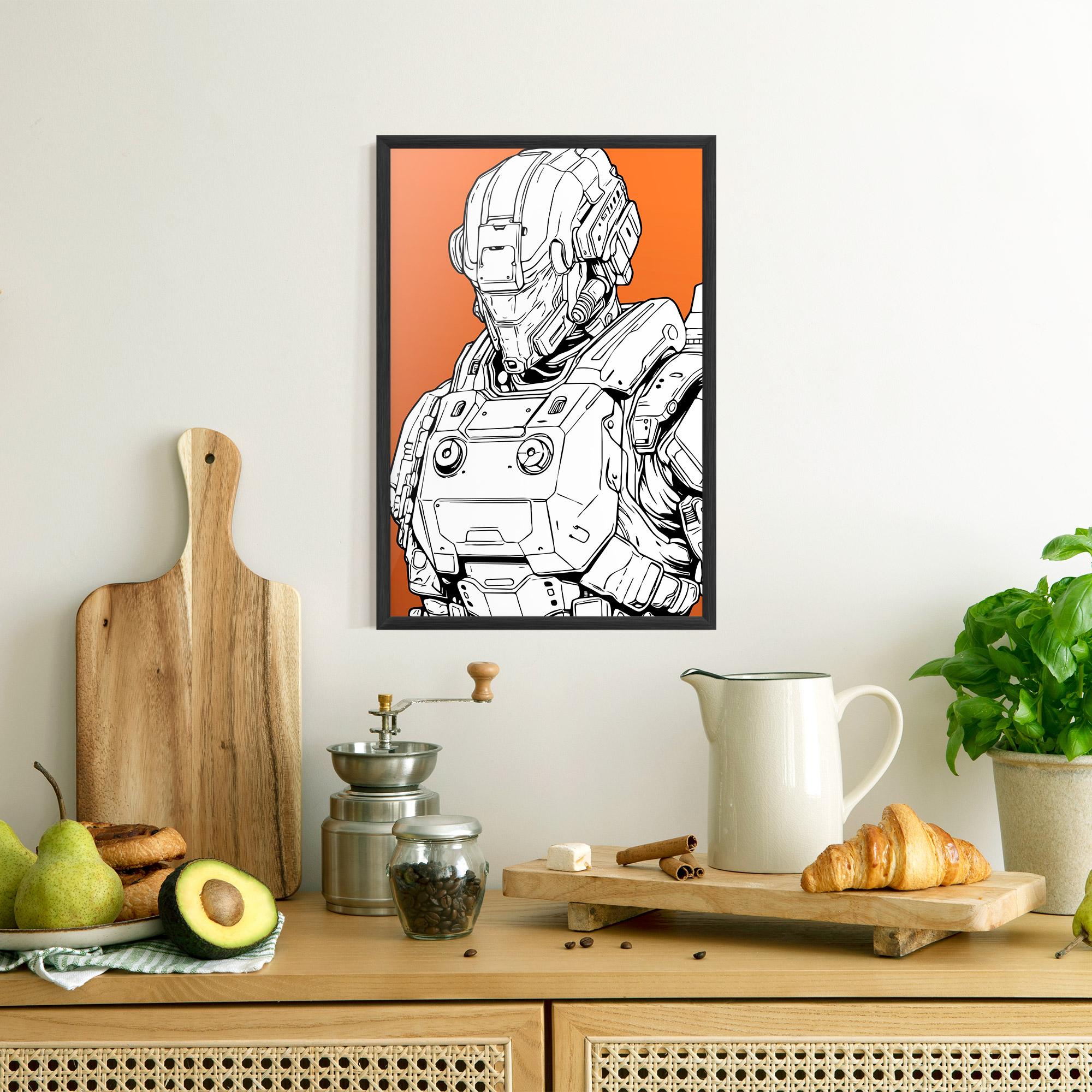 Gerahmte Poster Robotech Armor mockup 8