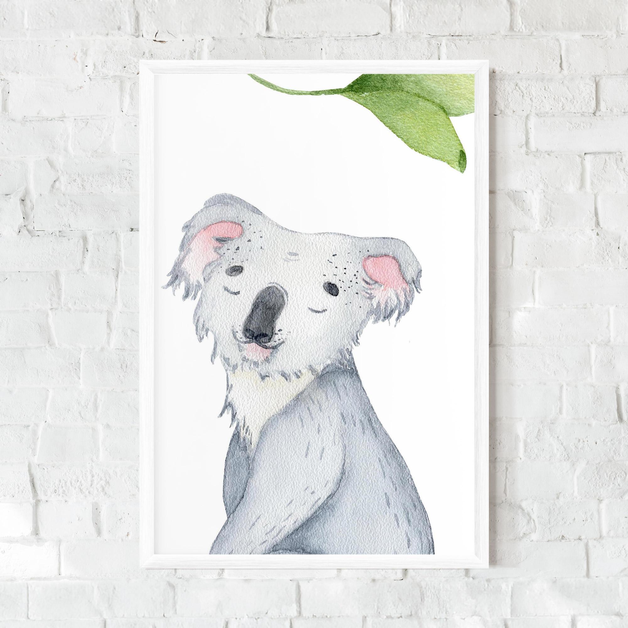 Gerahmte Poster Baby Koala mockup 0