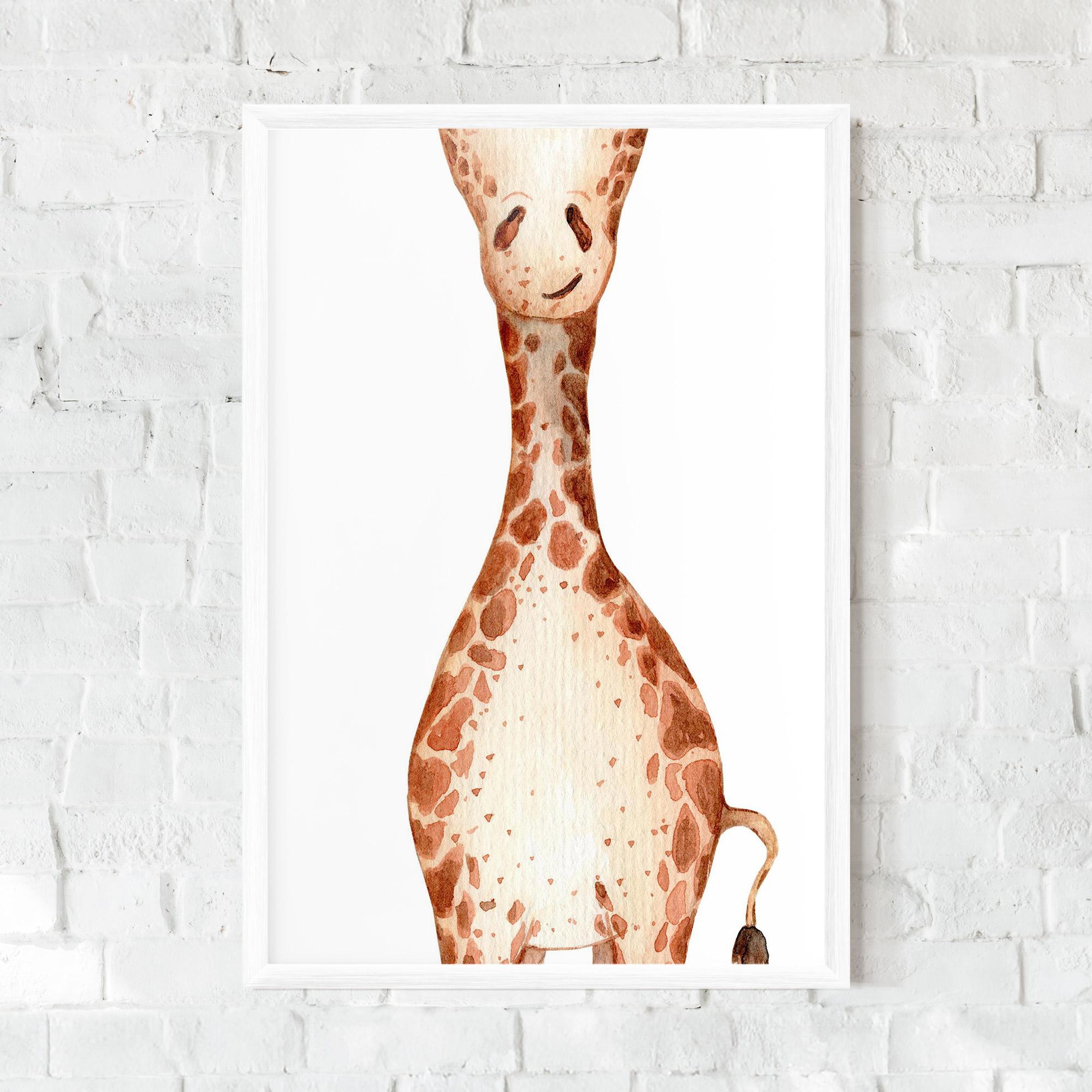 Gerahmte Poster Girafa Calma mockup 0