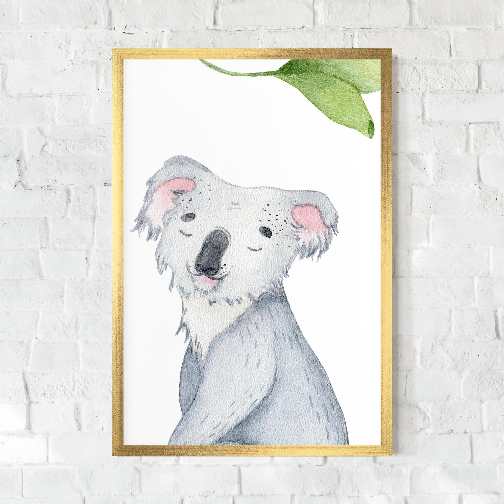 Gerahmte Poster Baby Koala mockup 0