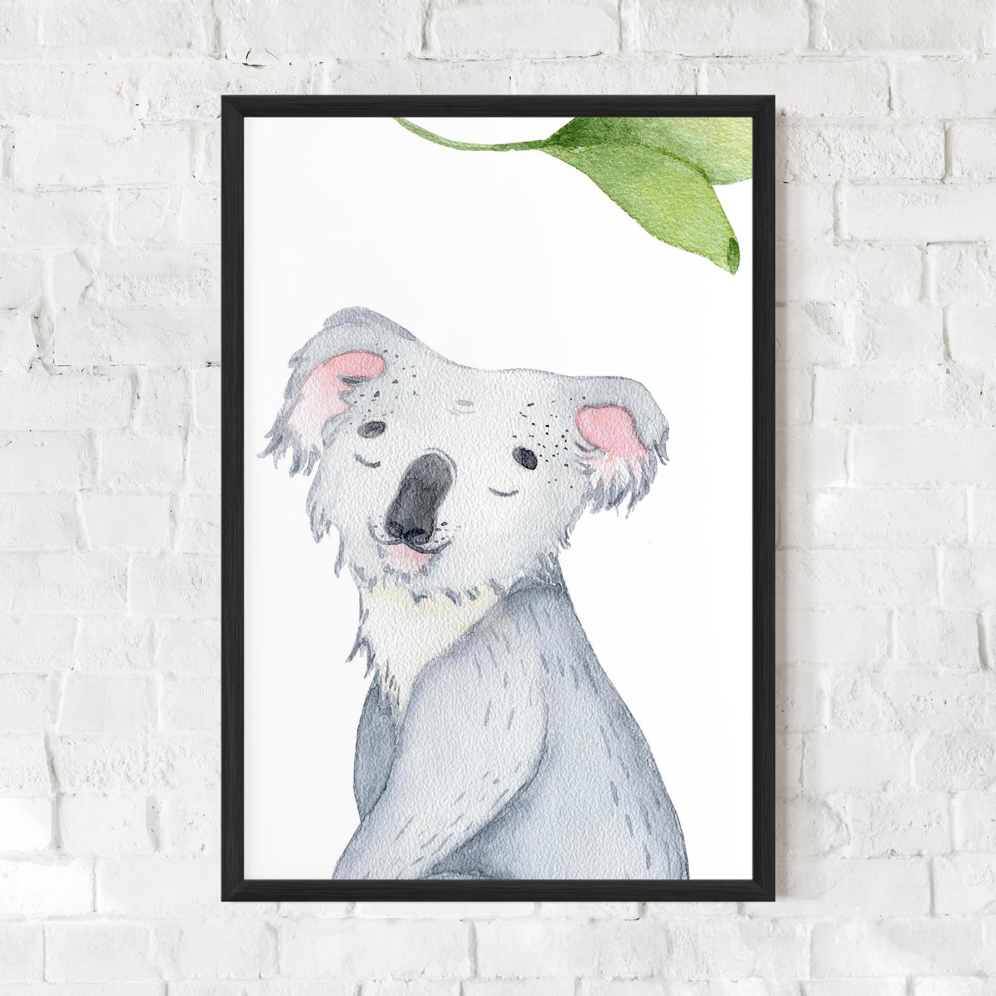 Gerahmte Poster Baby Koala mockup 0