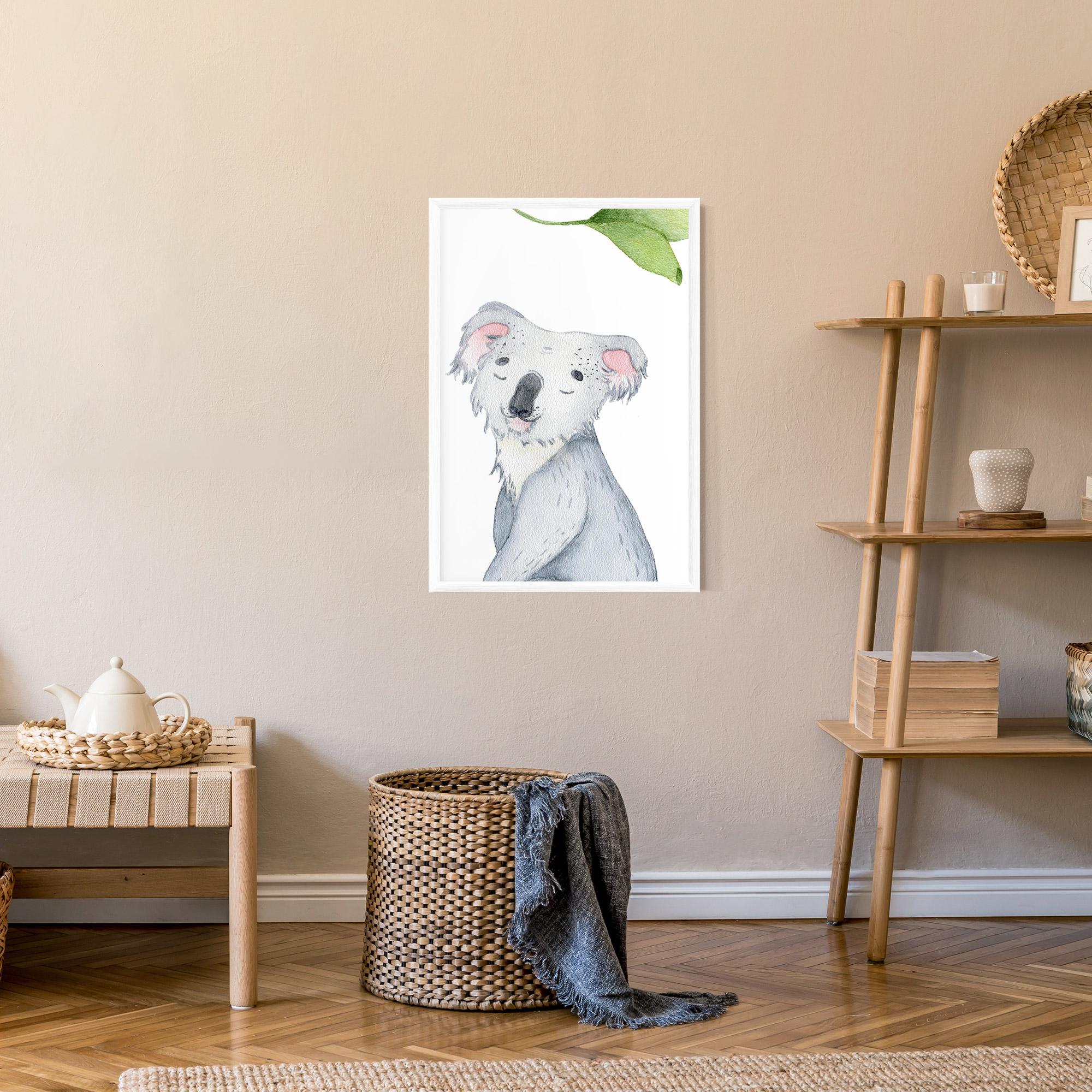Gerahmte Poster Baby Koala mockup 9