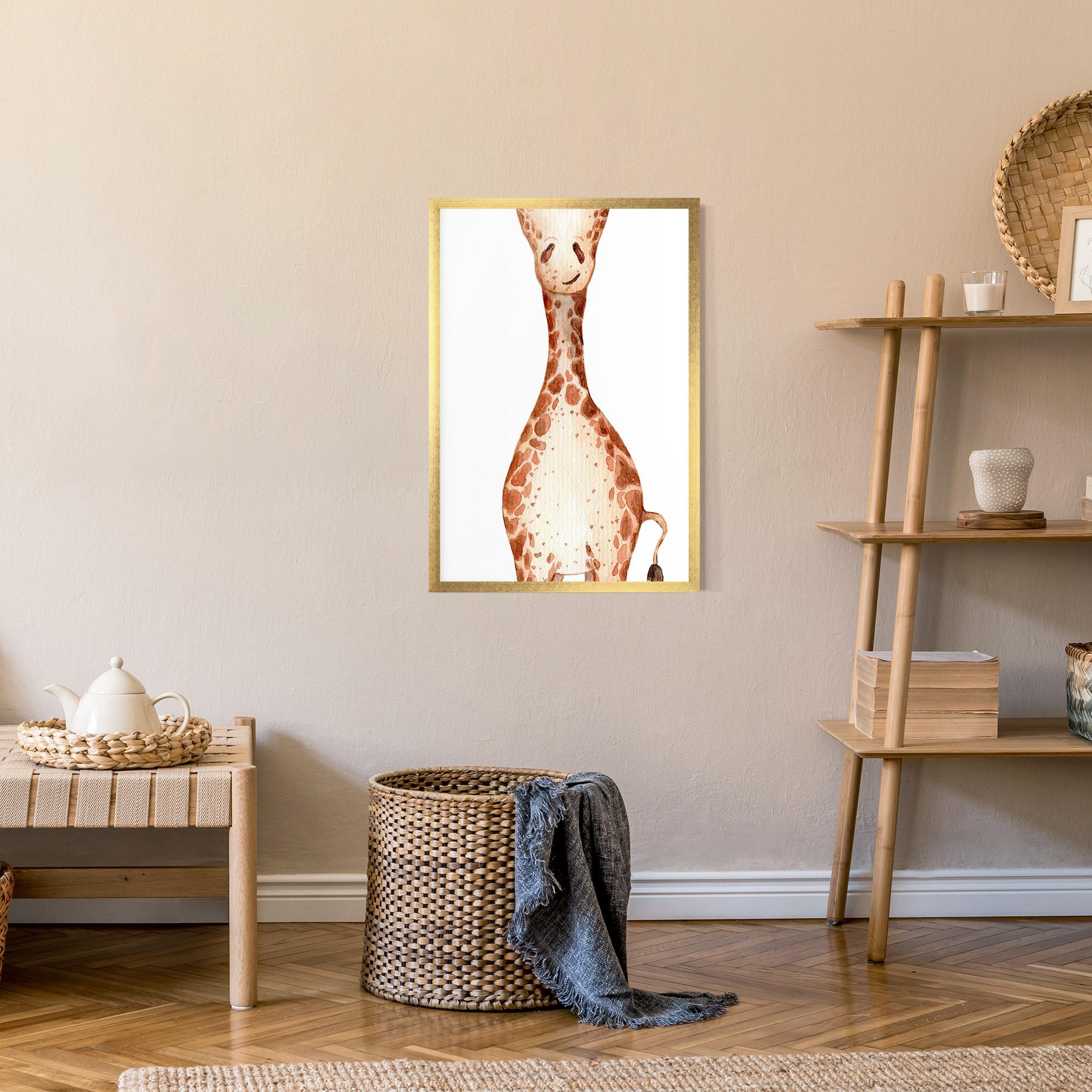 Gerahmte Poster Girafa Calma mockup 9