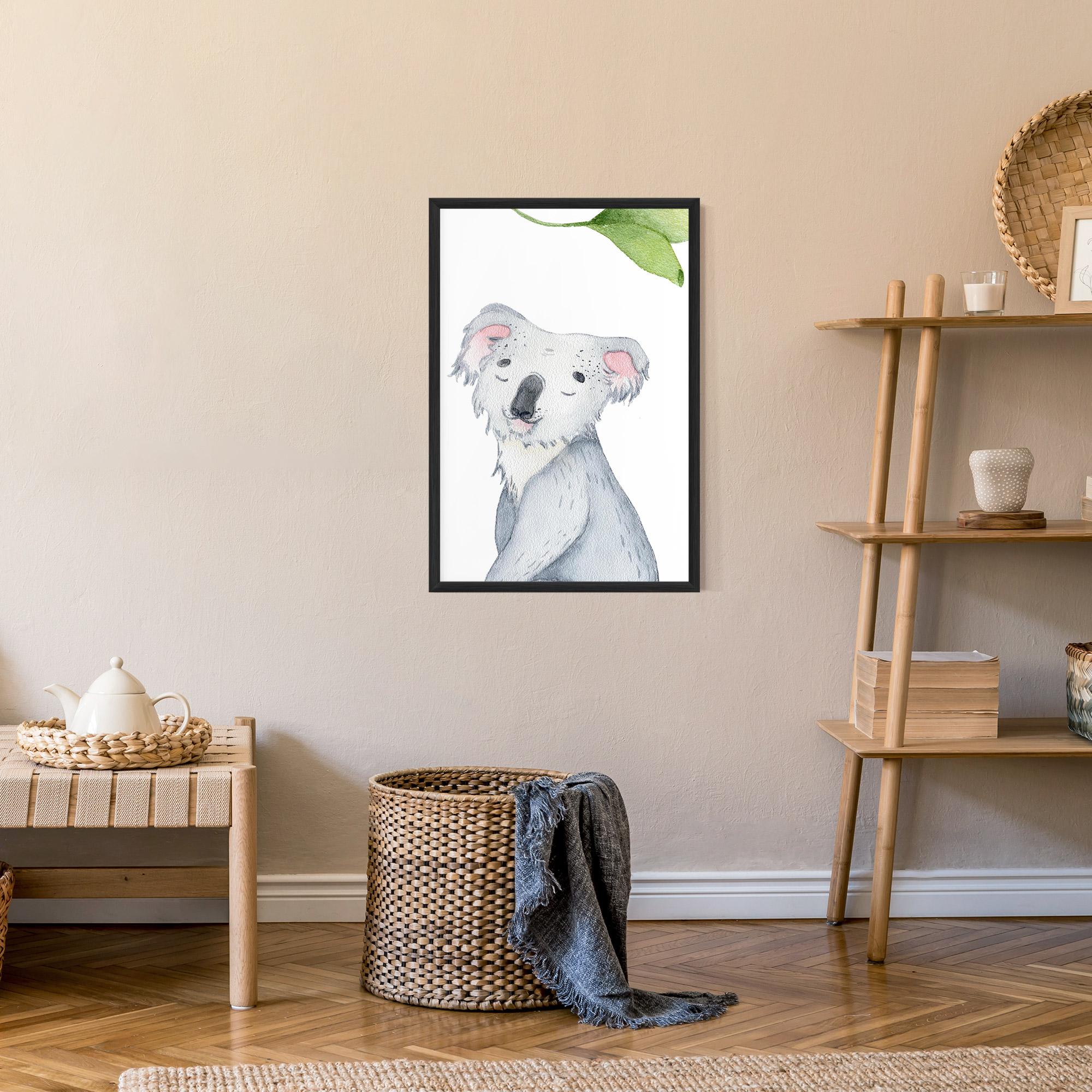 Gerahmte Poster Baby Koala mockup 9