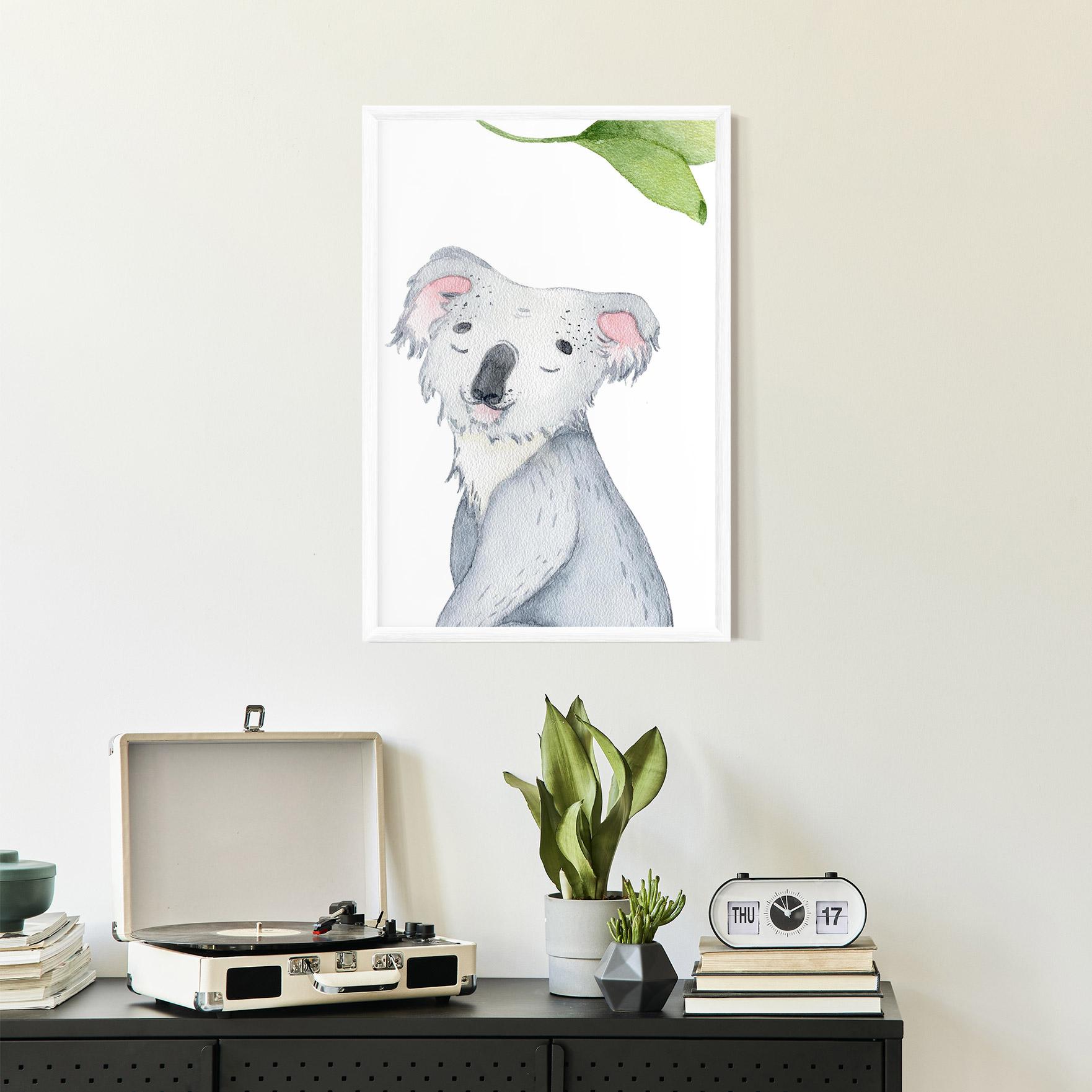 Gerahmte Poster Baby Koala mockup 2