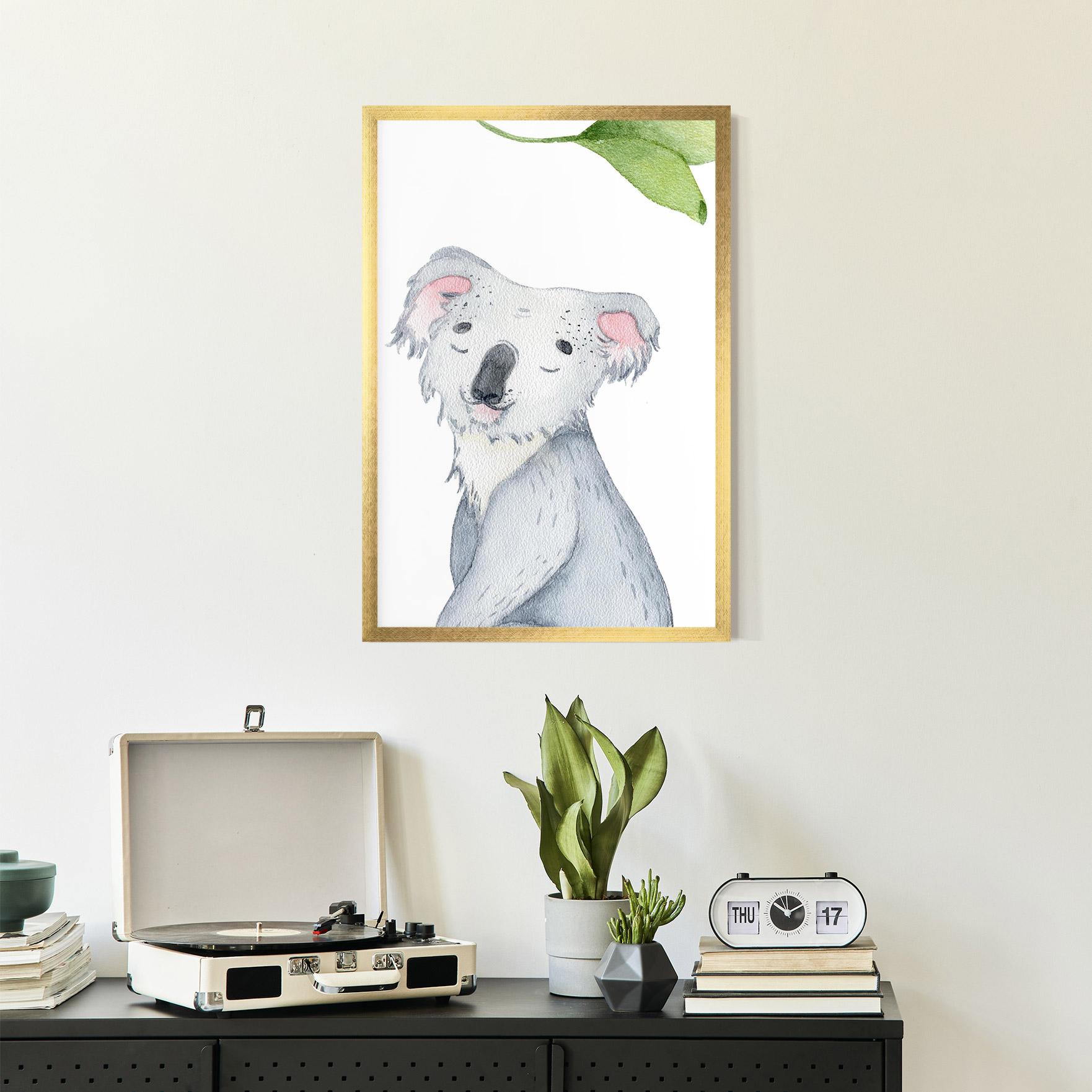 Gerahmte Poster Baby Koala mockup 2