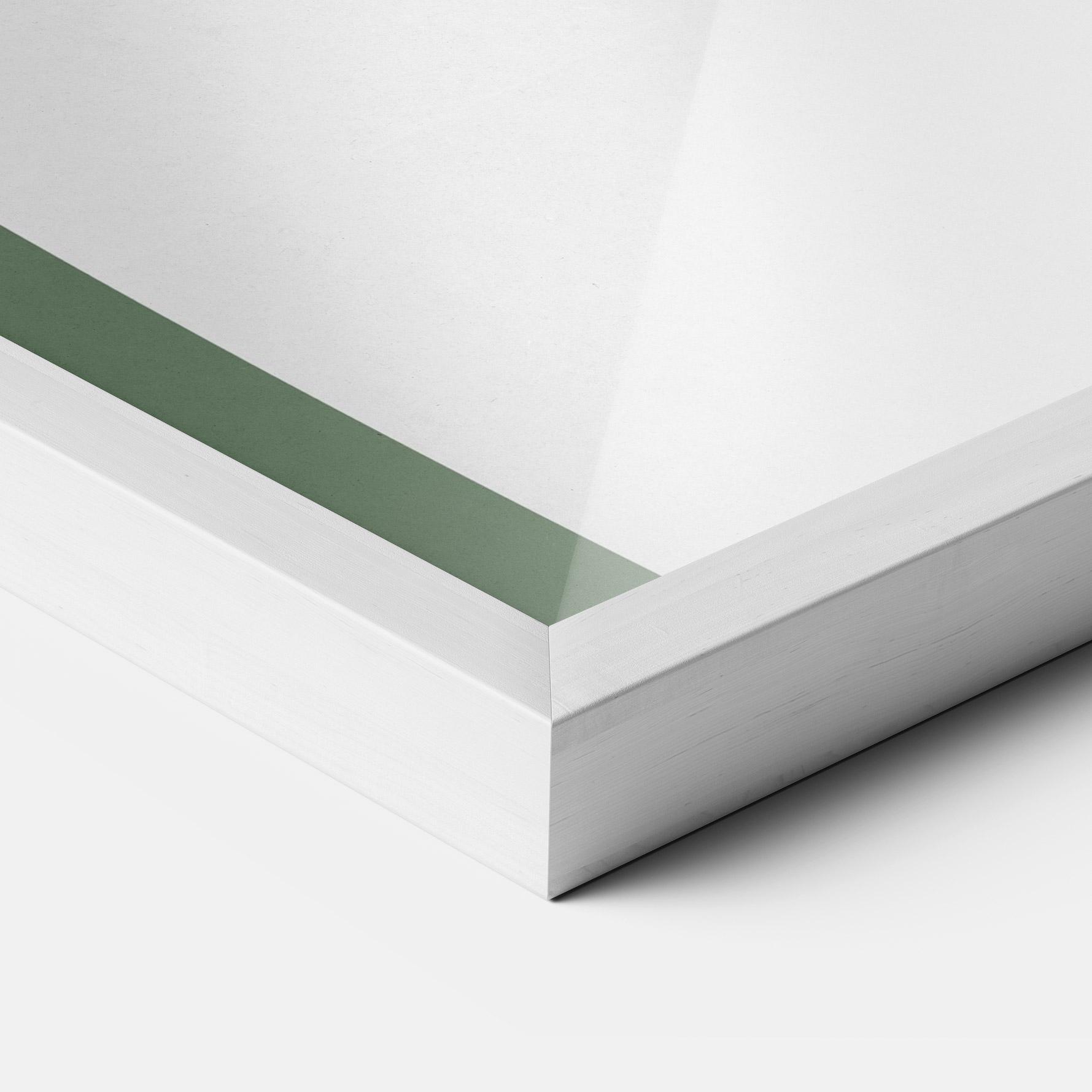 Gerahmte Poster Cute Icebear Drawing mockup 3