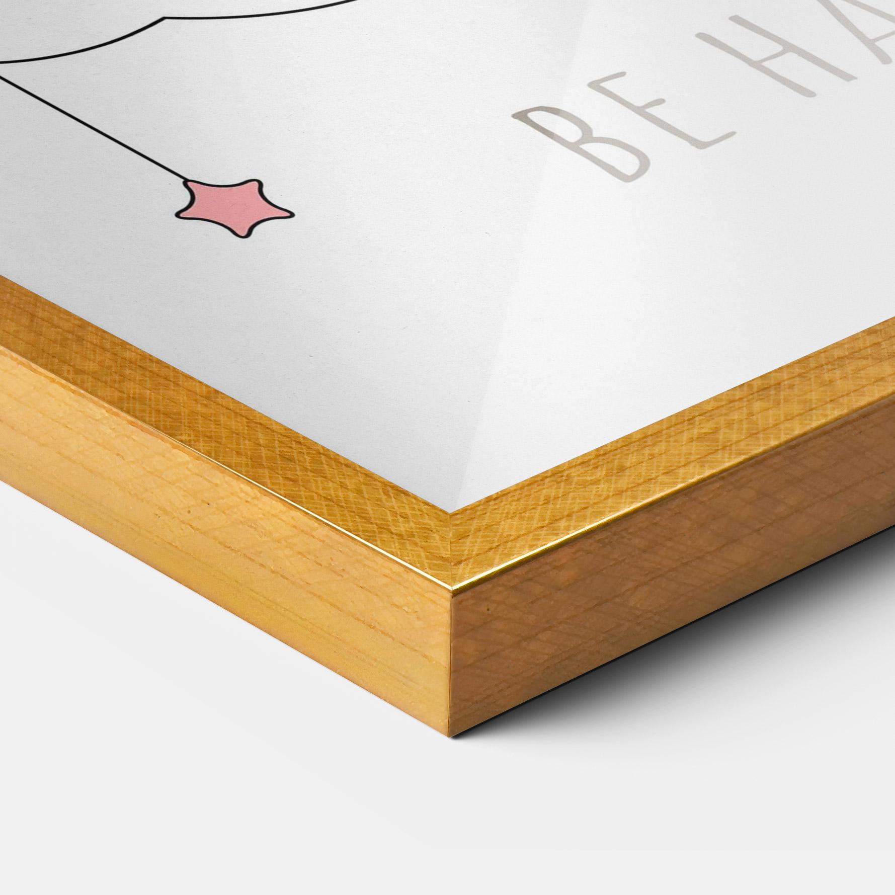 Gerahmte Poster Be Happy Day mockup 3