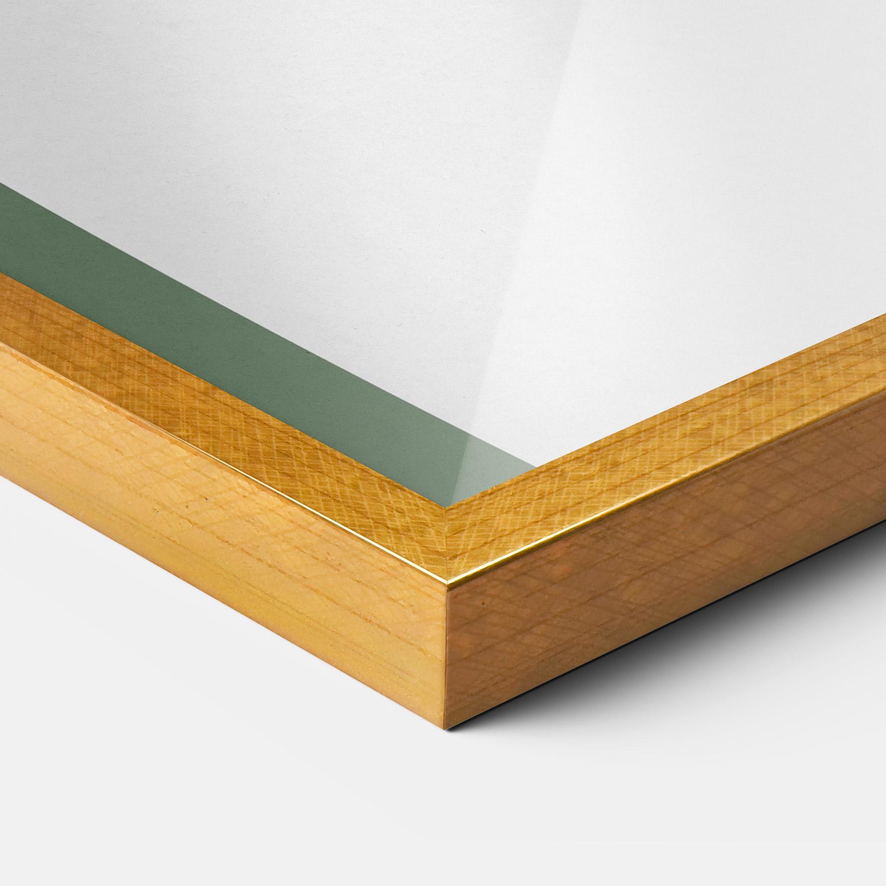 Gerahmte Poster Cute Icebear Drawing mockup 3