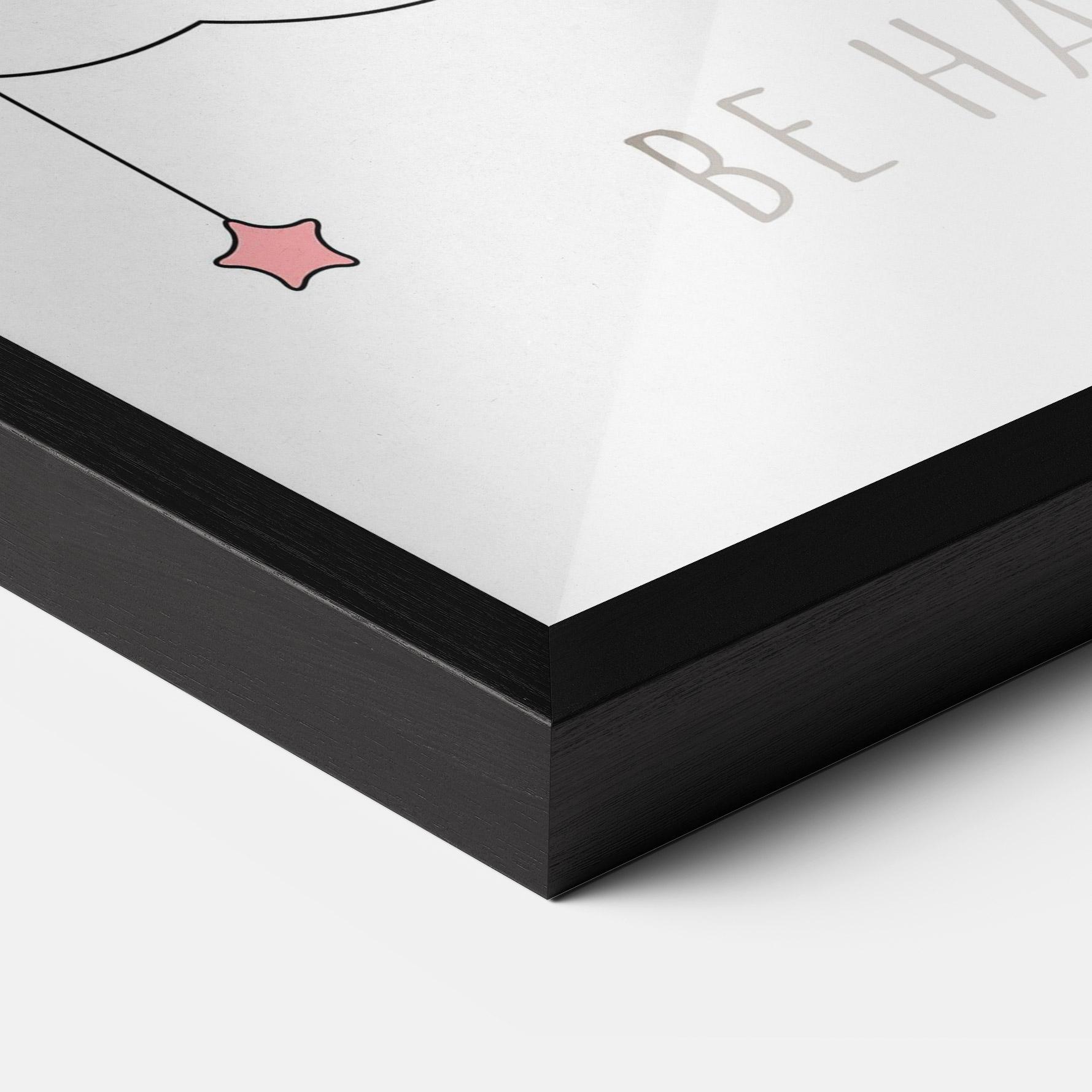 Gerahmte Poster Be Happy Day mockup 3