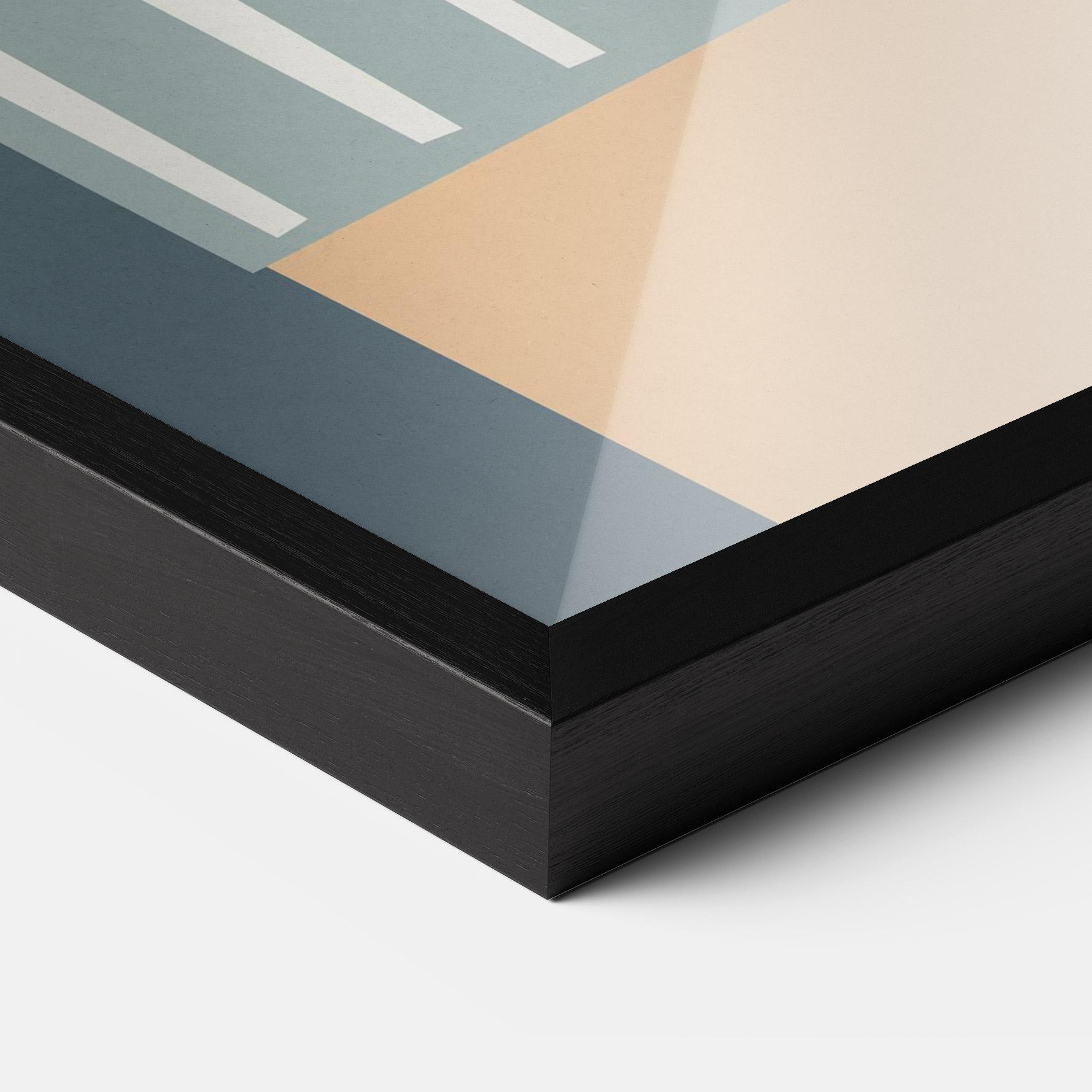 Gerahmte Poster Cute White Tiger mockup 3