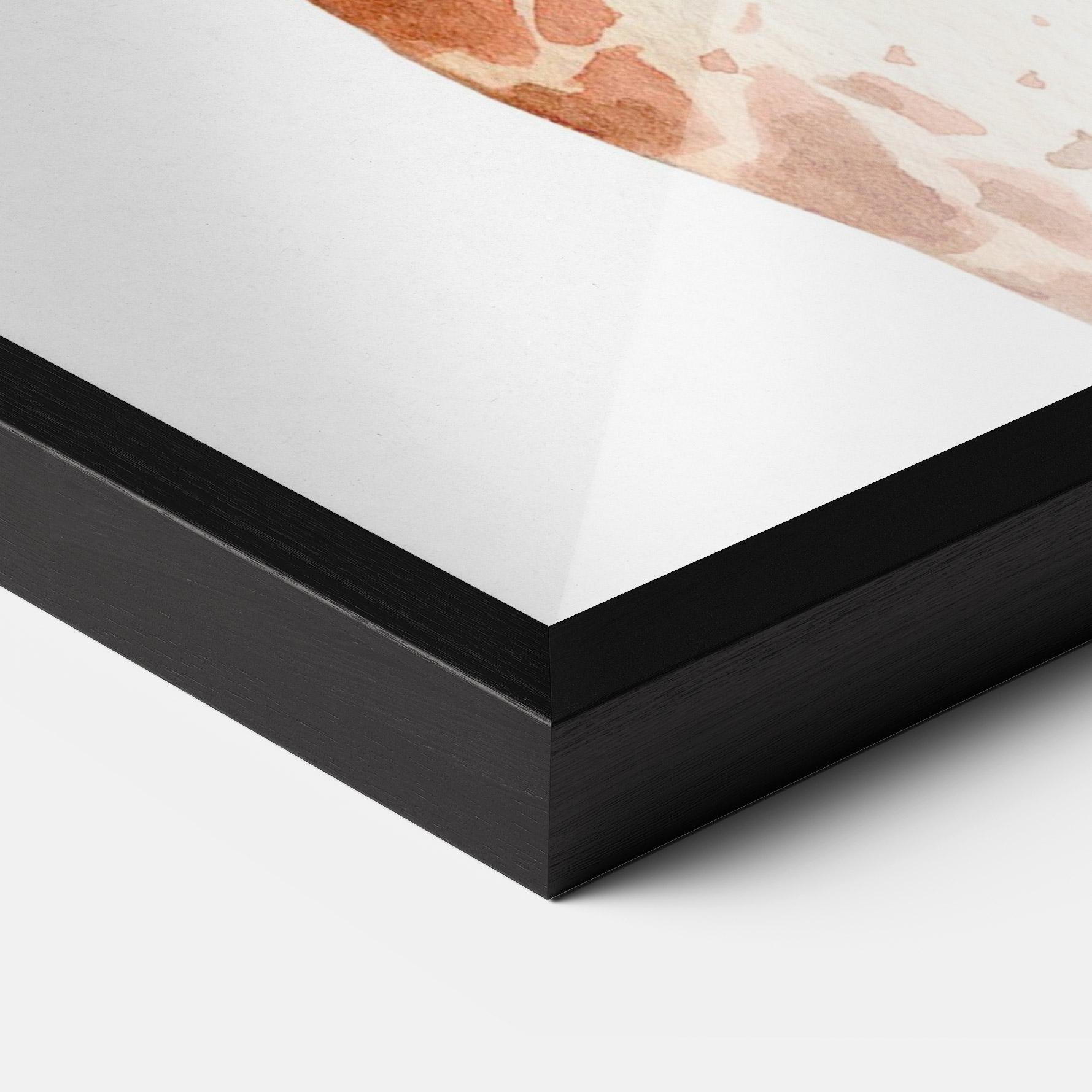 Gerahmte Poster Girafa Calma mockup 3