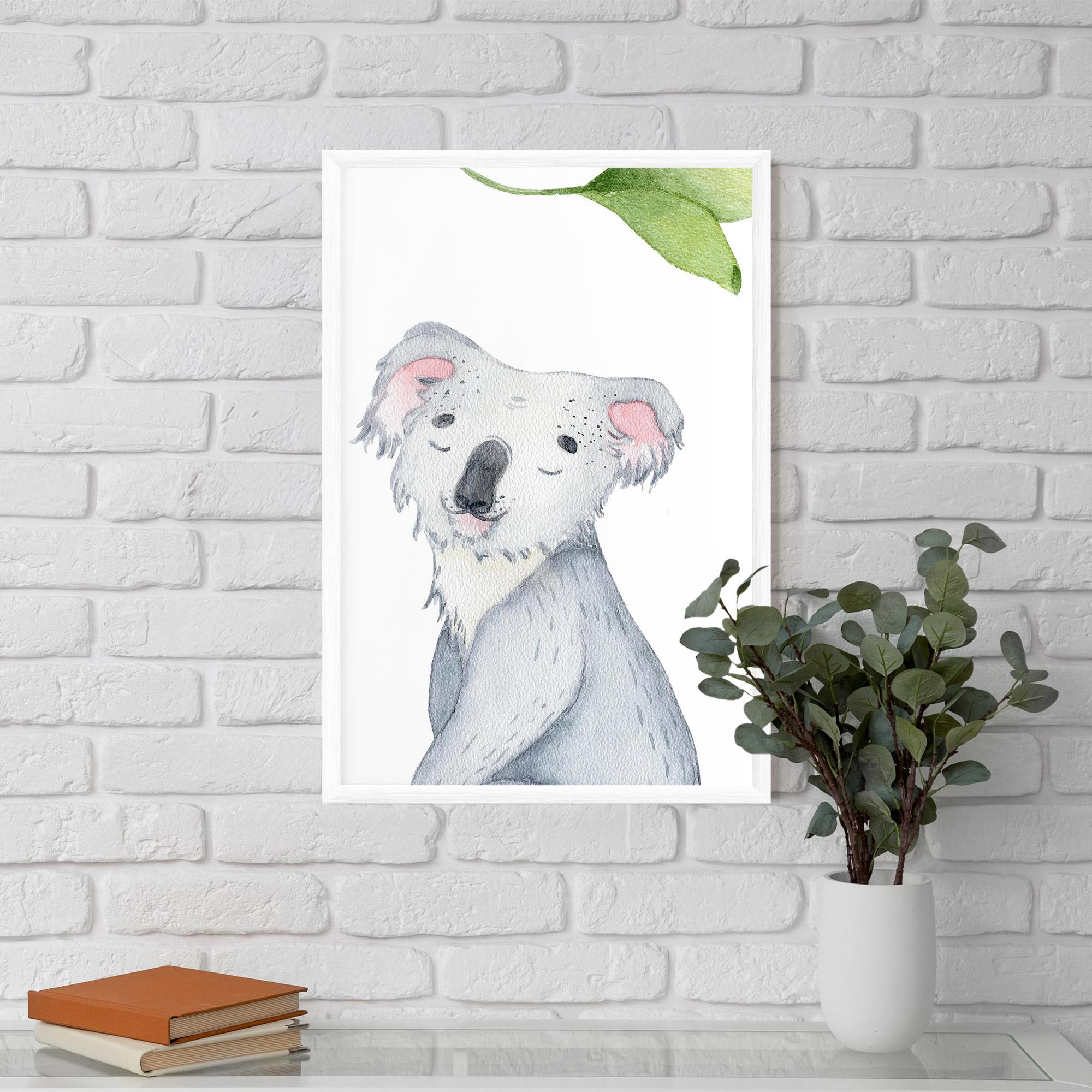 Gerahmte Poster Baby Koala mockup 5