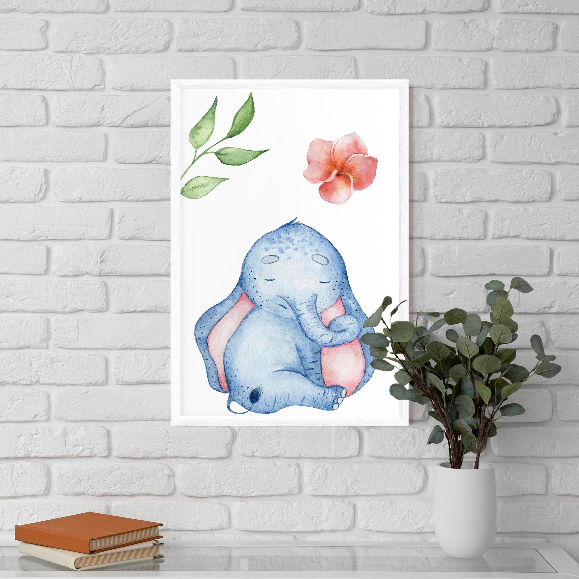 Gerahmte Poster Elefant Somnoros mockup 5