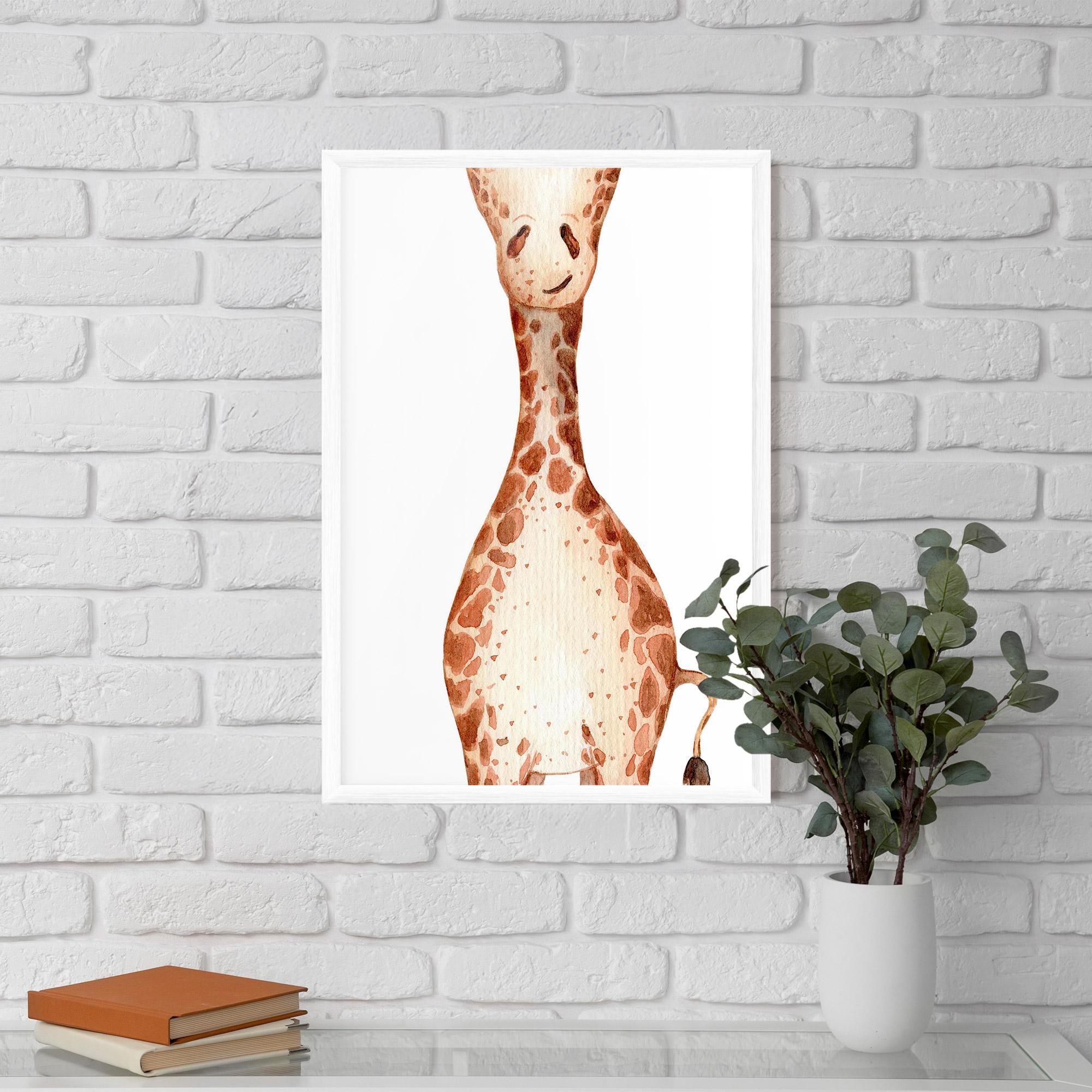 Gerahmte Poster Girafa Calma mockup 5