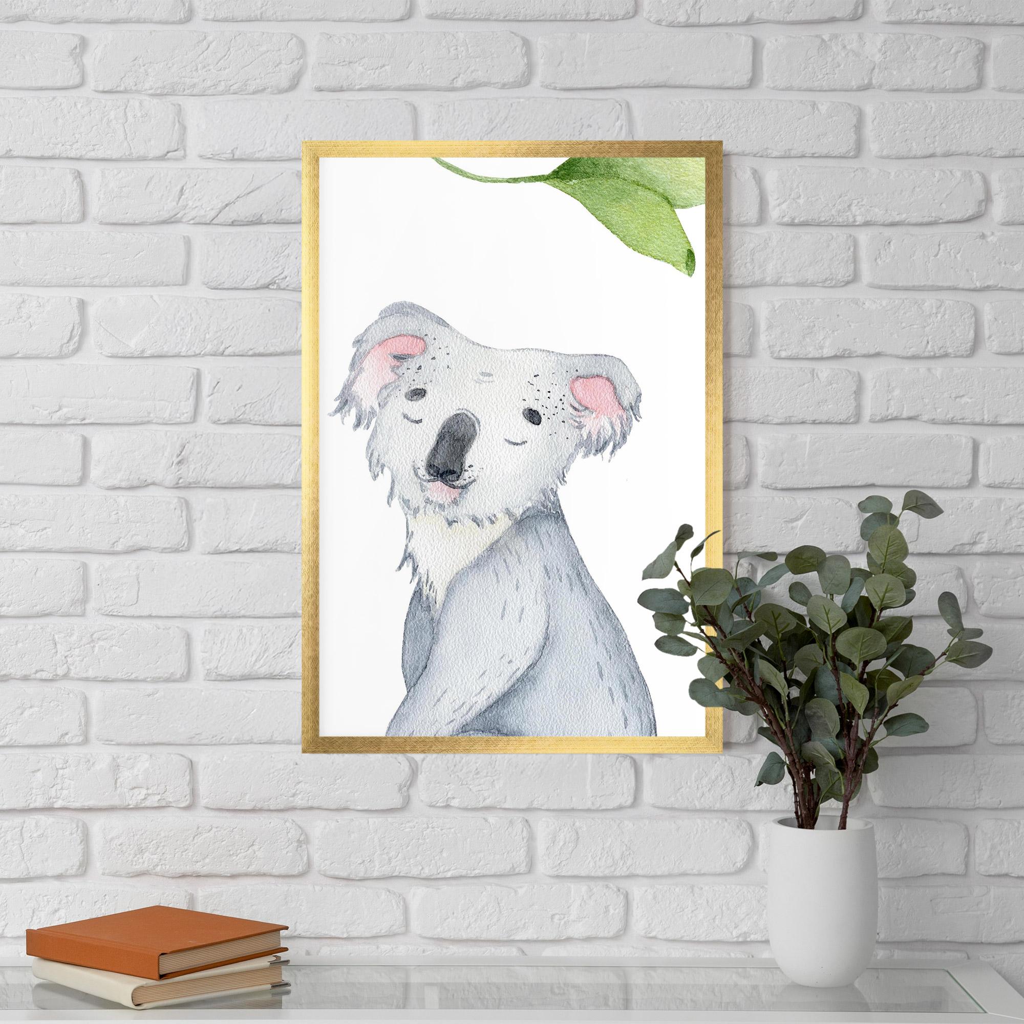 Gerahmte Poster Baby Koala mockup 5