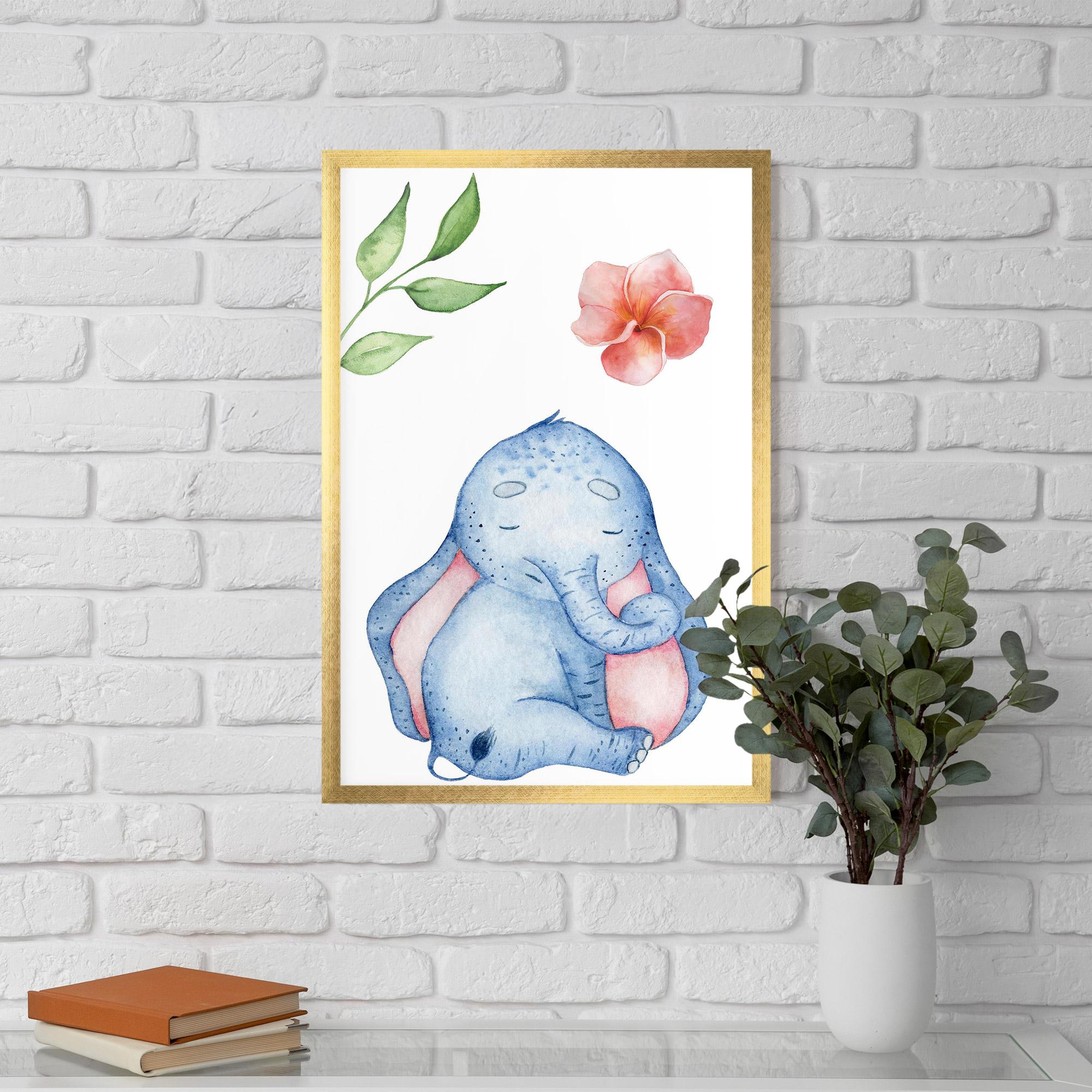 Gerahmte Poster Elefant Somnoros mockup 5