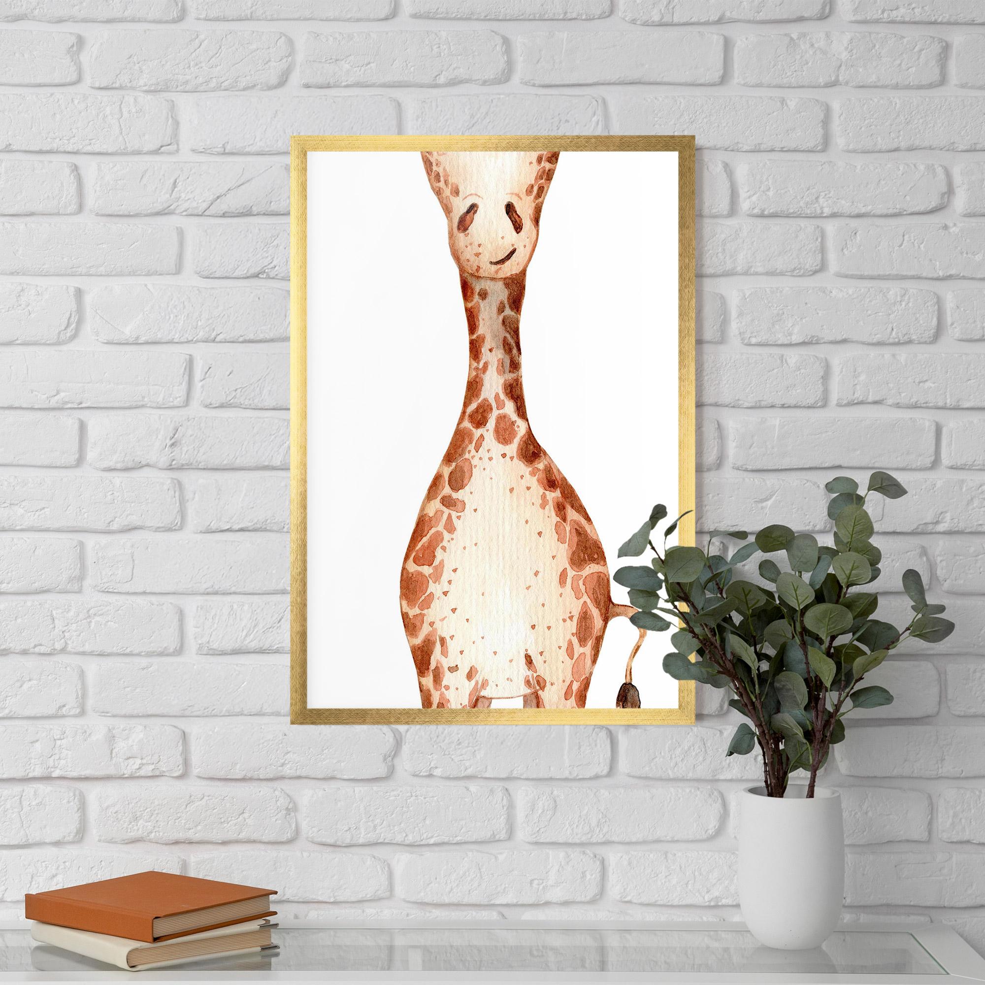 Gerahmte Poster Girafa Calma mockup 5