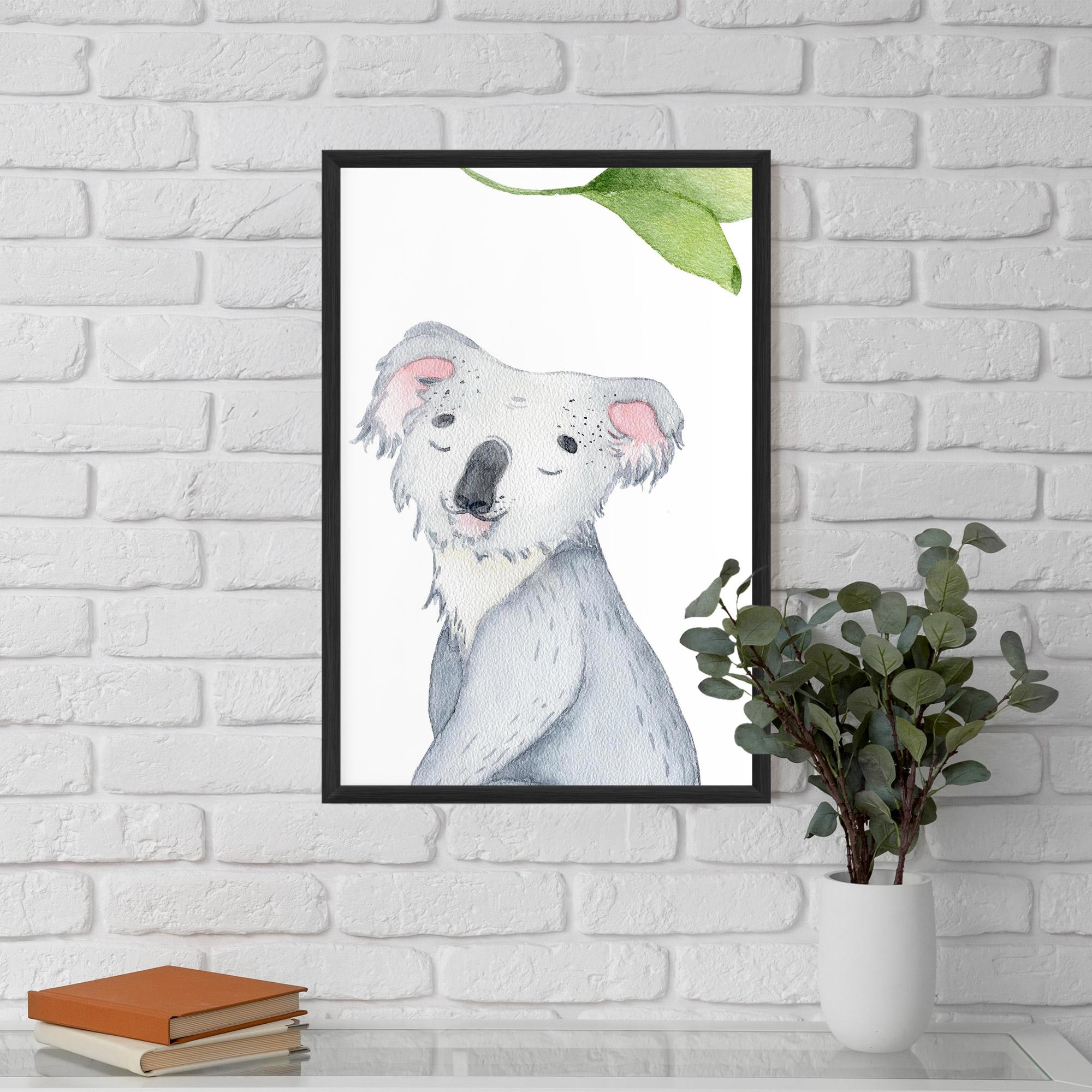 Gerahmte Poster Baby Koala mockup 5