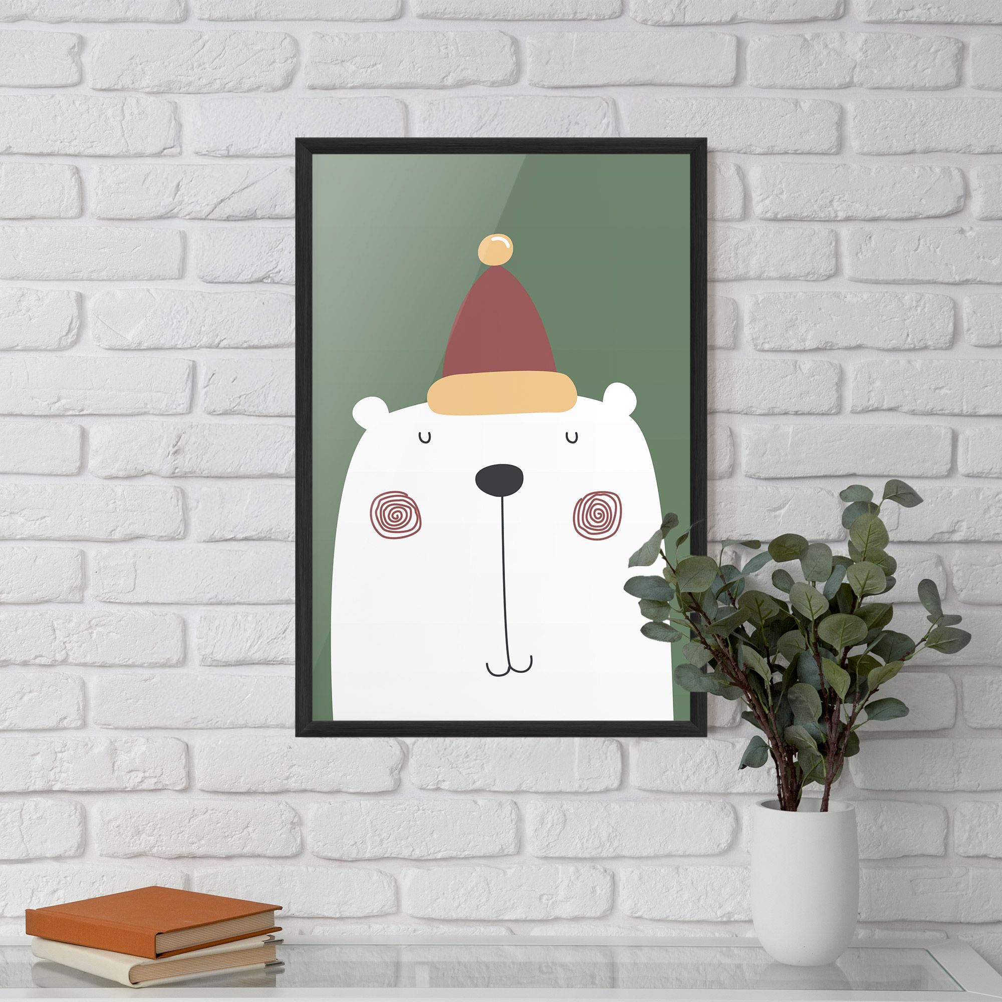 Cute Icebear Drawing mockup 5