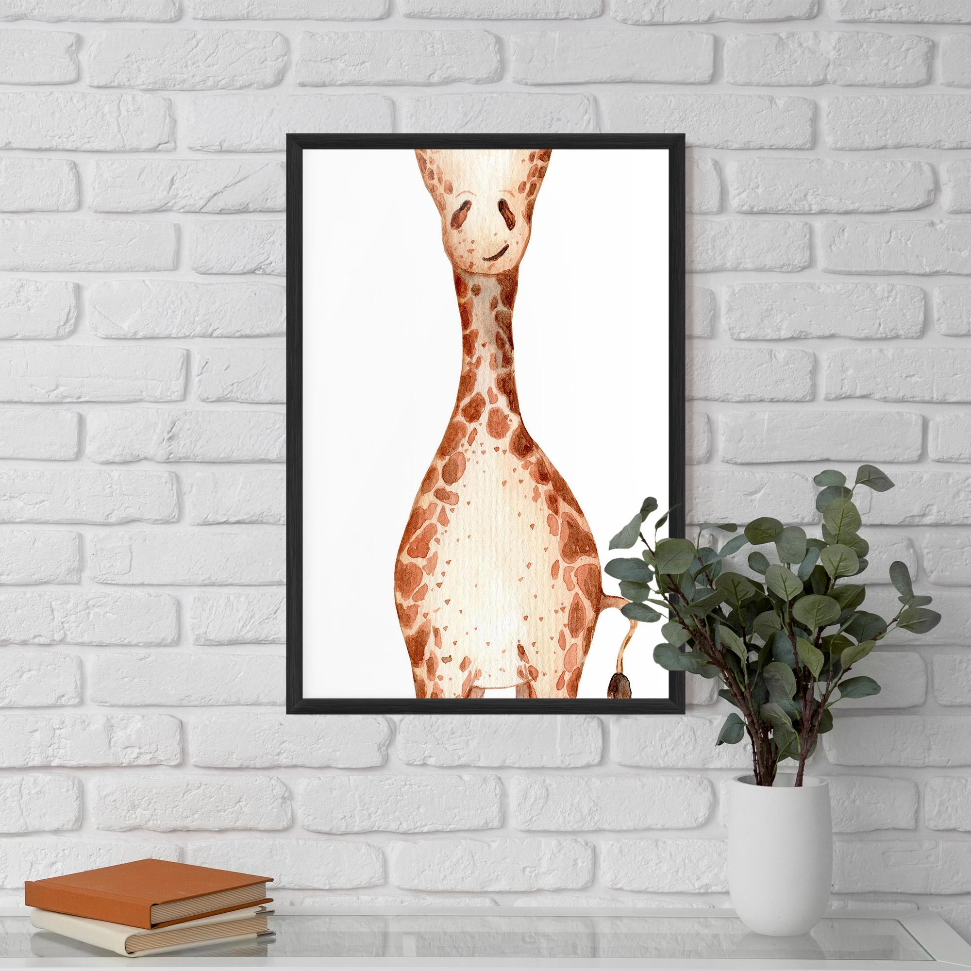 Gerahmte Poster Girafa Calma mockup 5