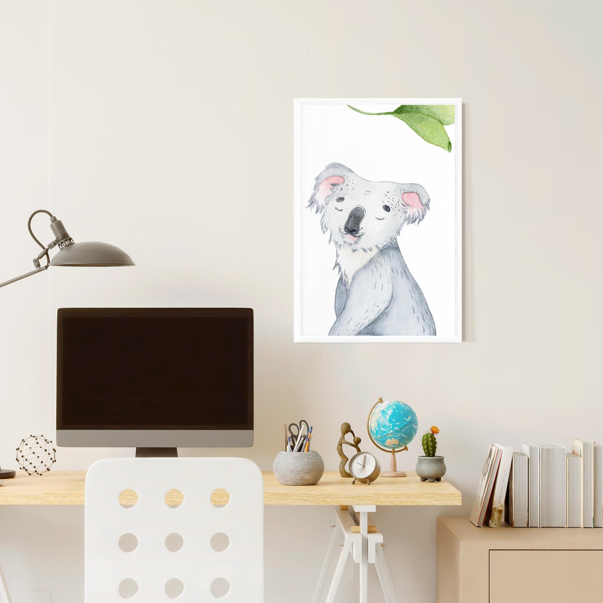 Gerahmte Poster Baby Koala mockup 6
