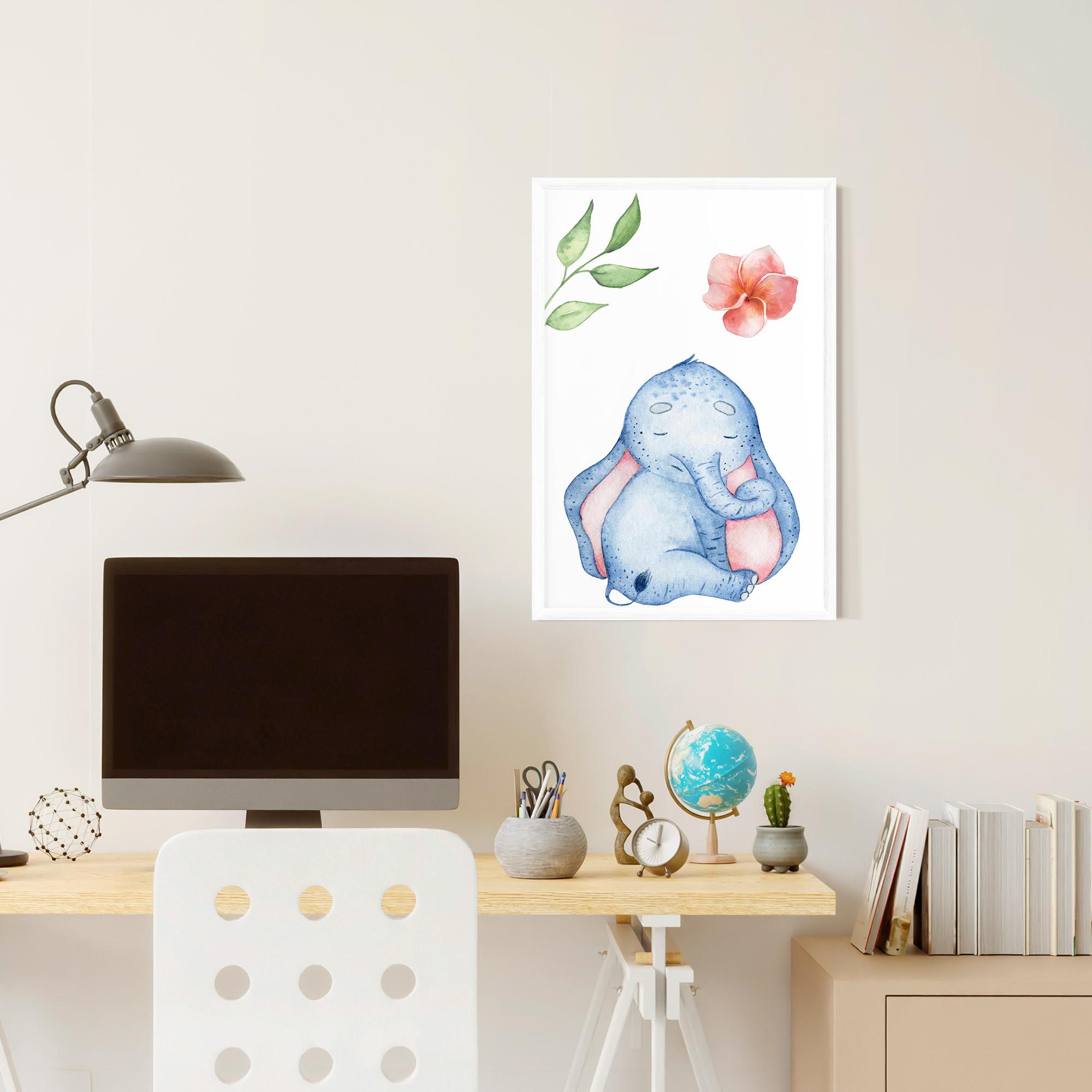 Gerahmte Poster Elefant Somnoros mockup 6