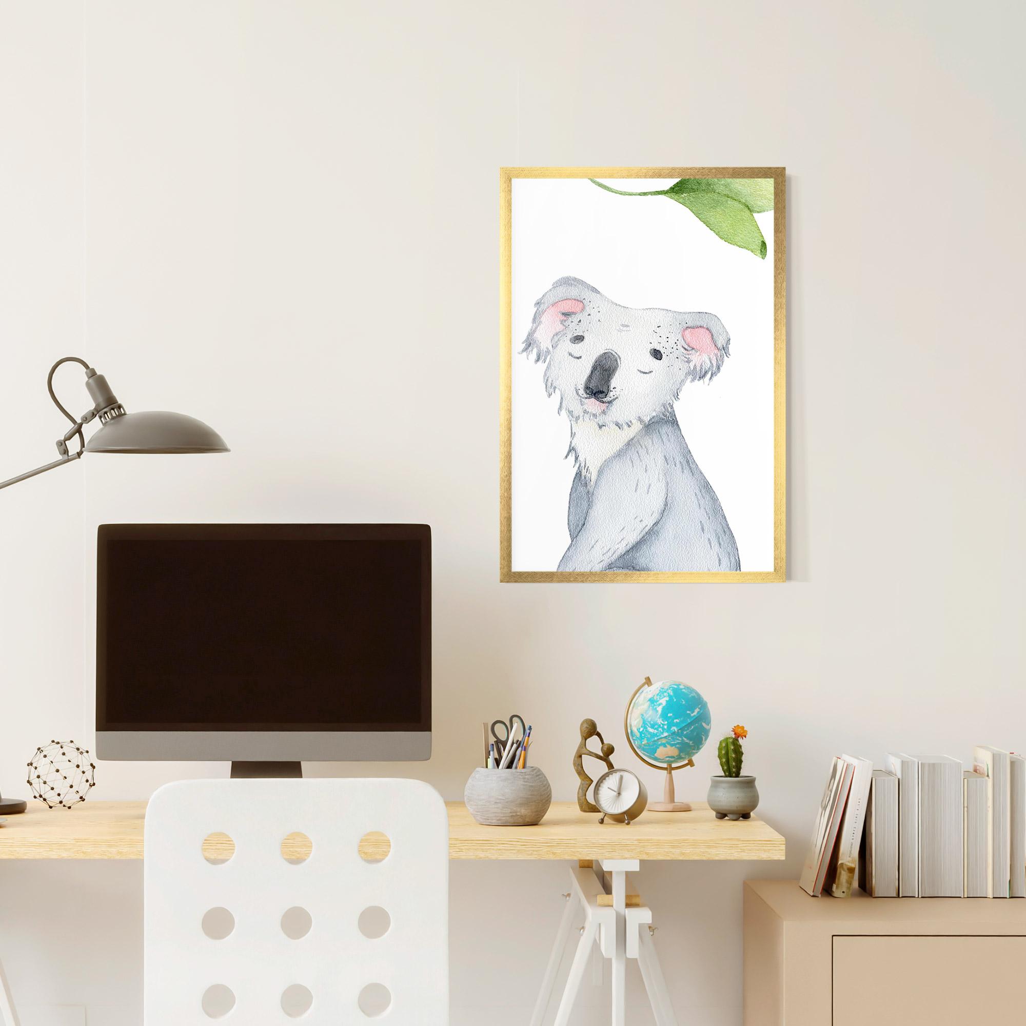 Gerahmte Poster Baby Koala mockup 6