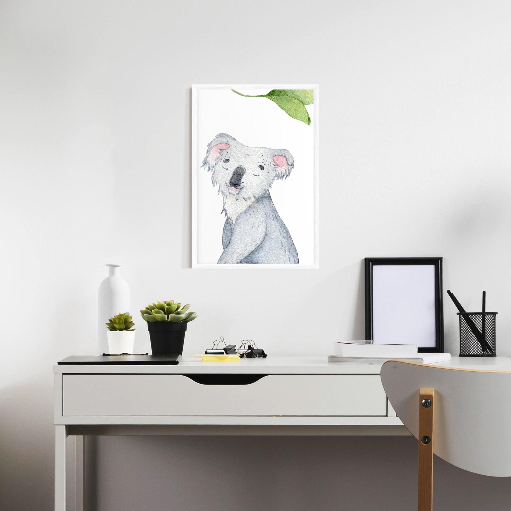 Gerahmte Poster Baby Koala mockup 7