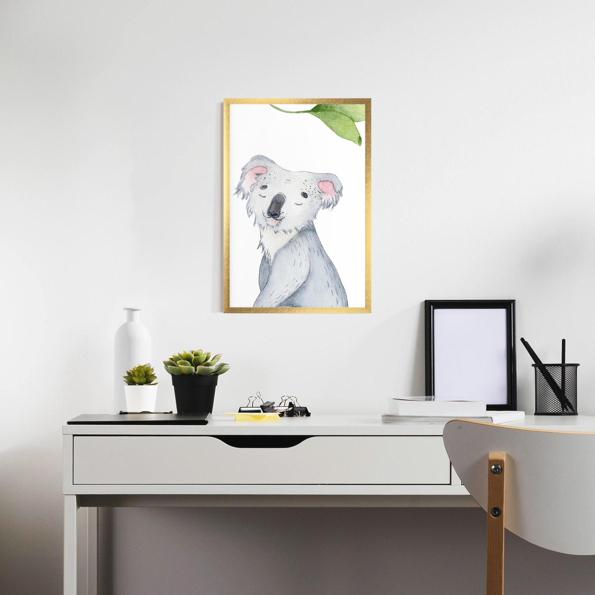 Gerahmte Poster Baby Koala mockup 7
