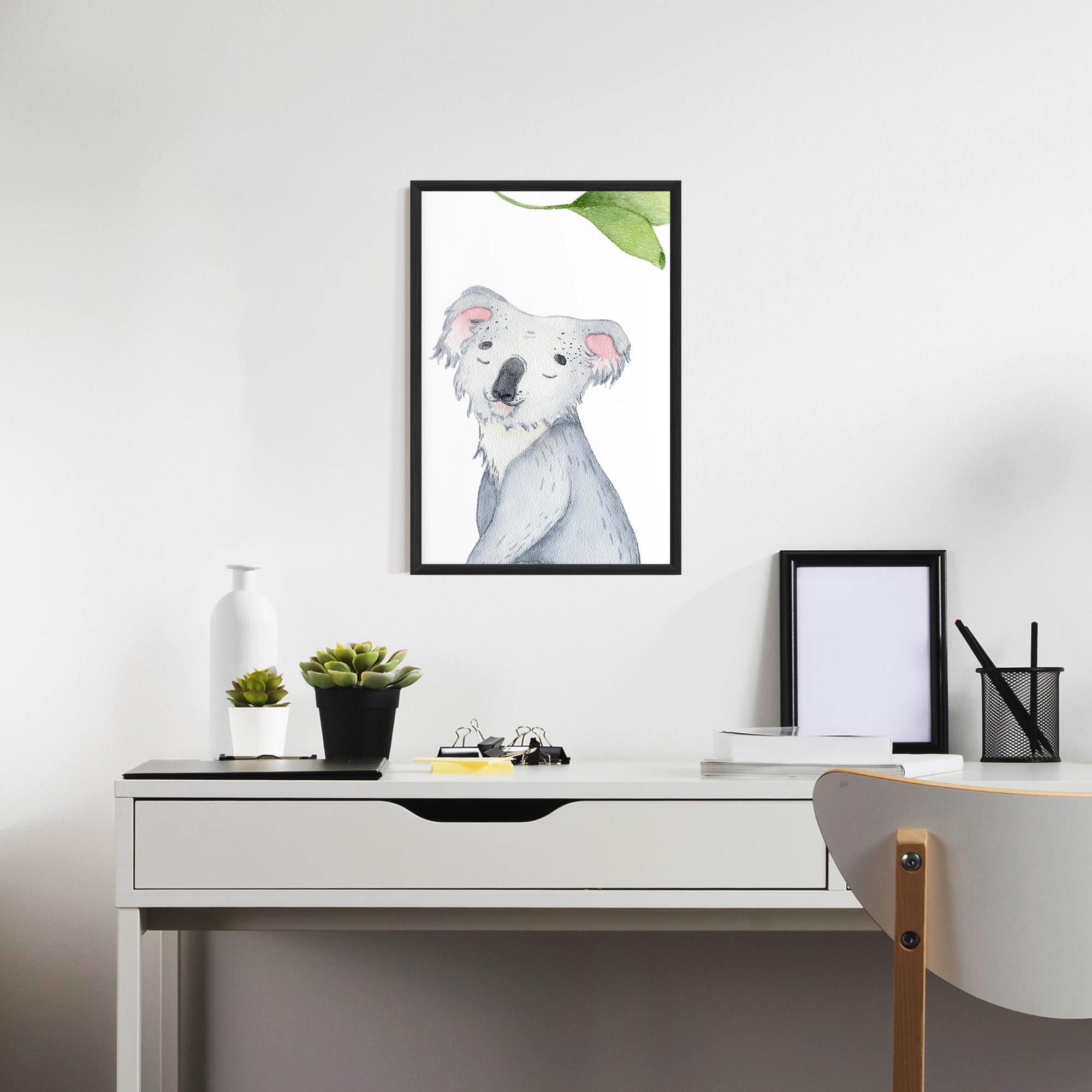 Gerahmte Poster Baby Koala mockup 7