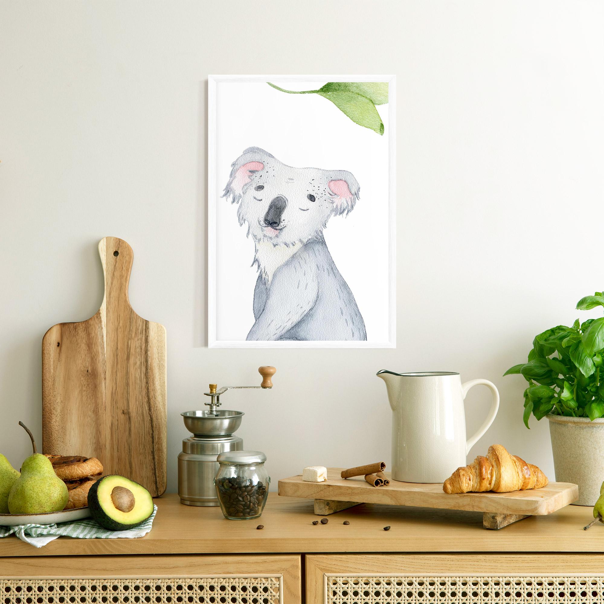 Gerahmte Poster Baby Koala mockup 8