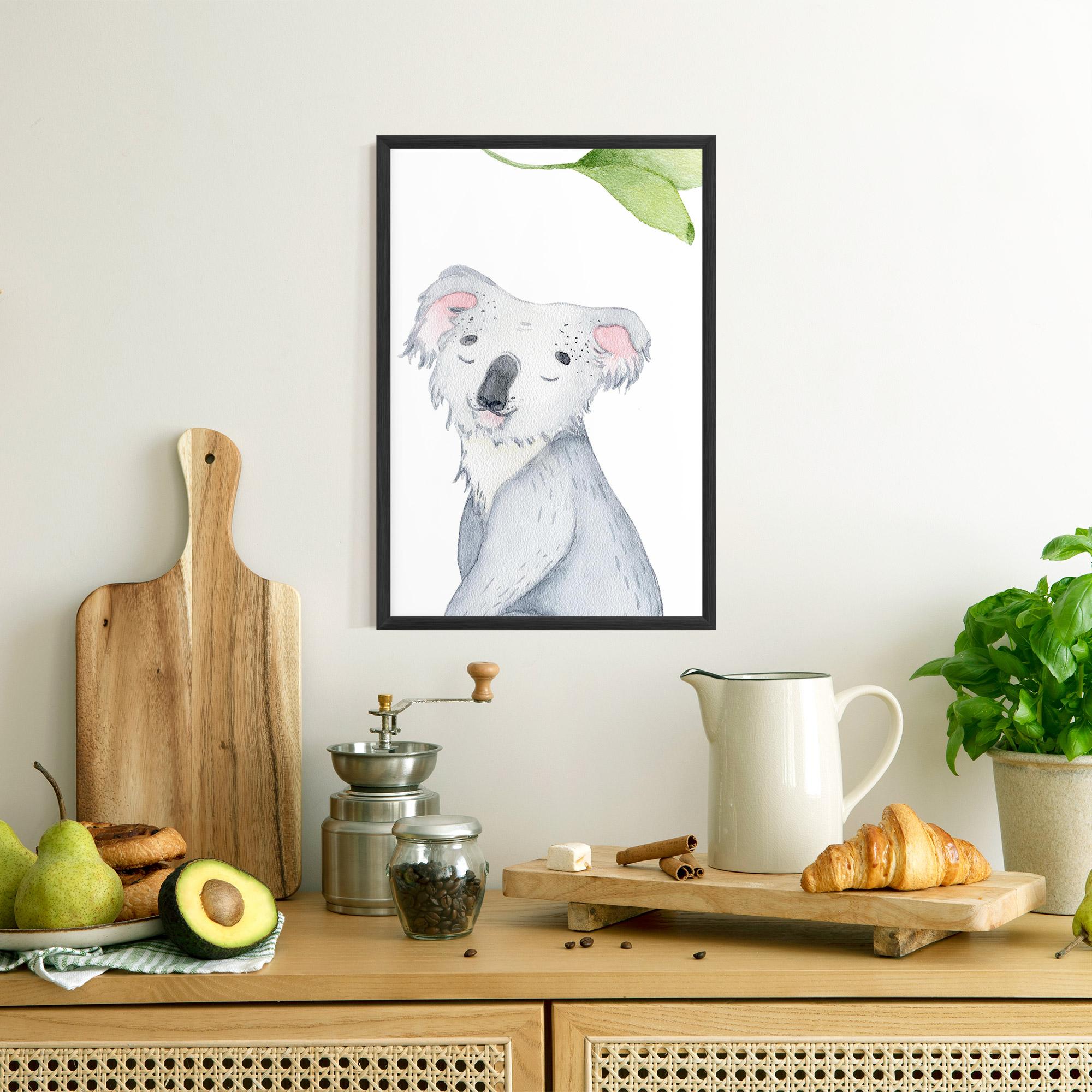 Gerahmte Poster Baby Koala mockup 8