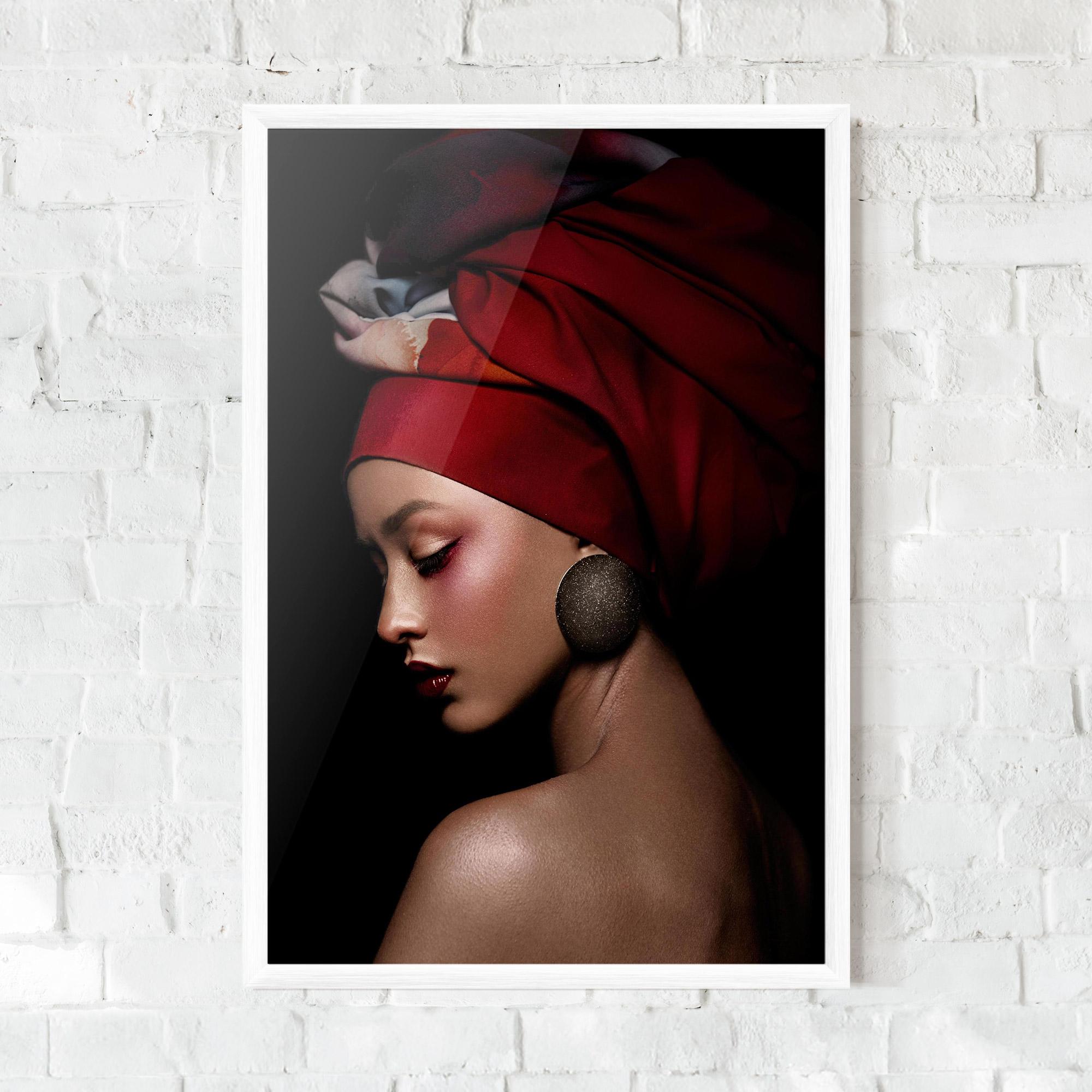 Gerahmte Poster Big Circle Earring mockup 0