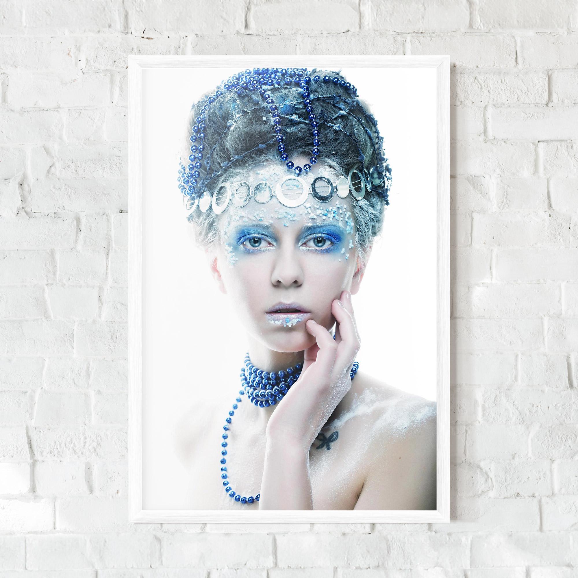 Gerahmte Poster Blue Fairy Woman mockup 0