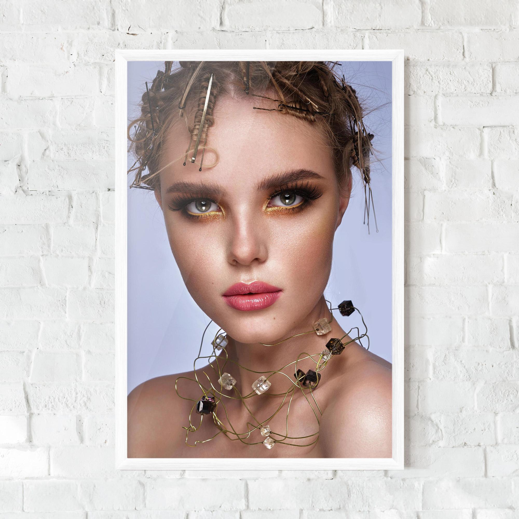 Gerahmte Poster Gold Abstract Accessory mockup 0