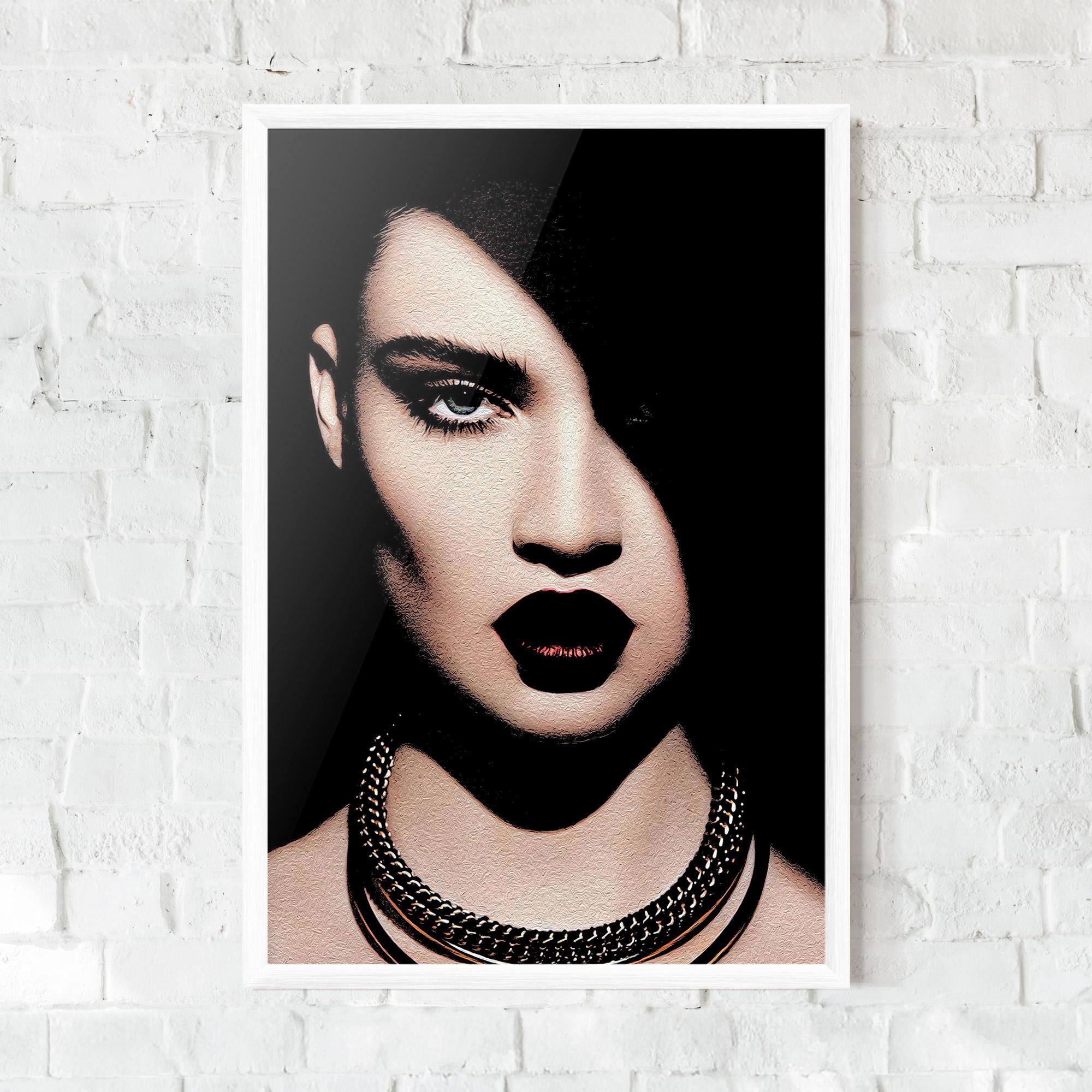 Gerahmte Poster Gold Necklace mockup 0