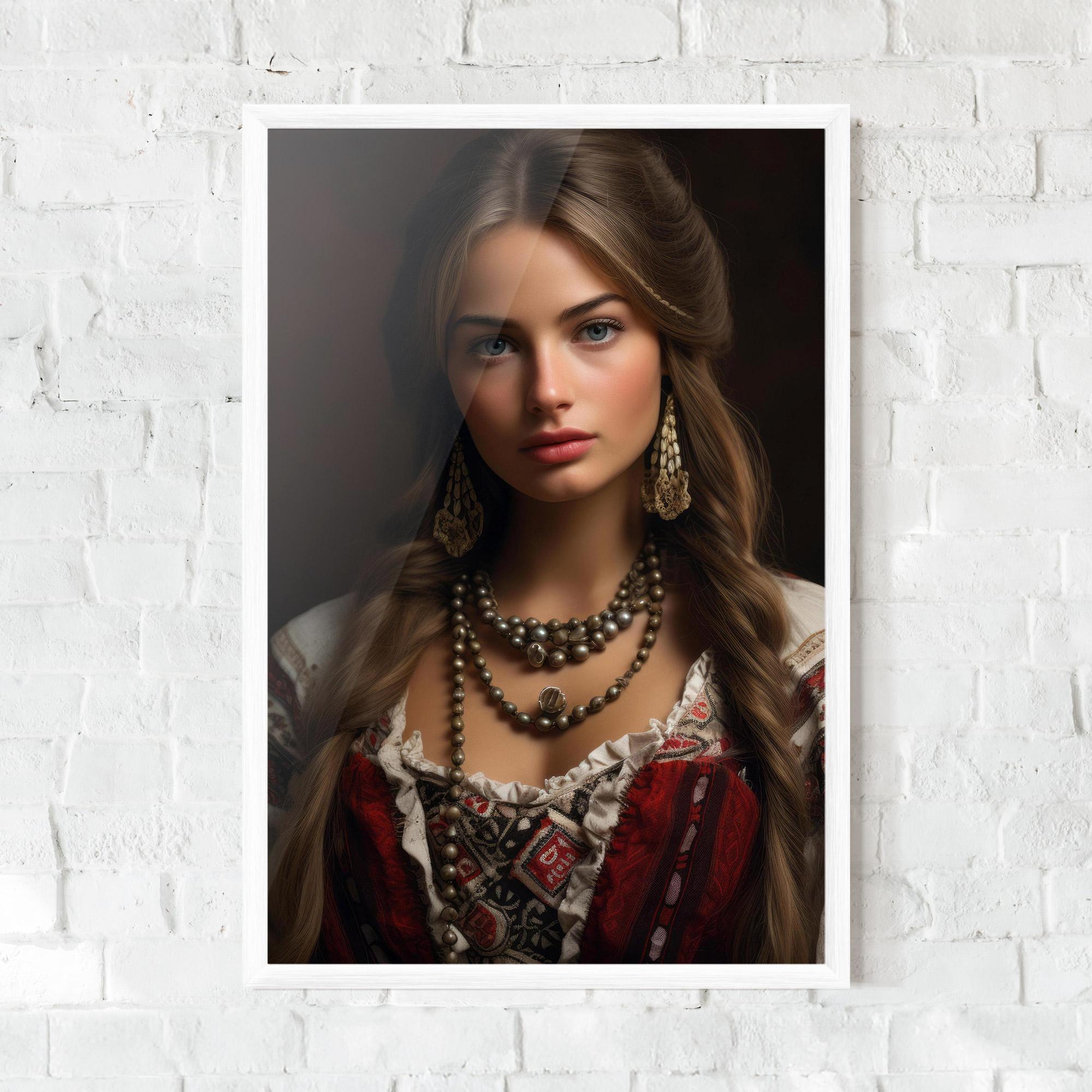 Gerahmte Poster Traditional Necklace mockup 0