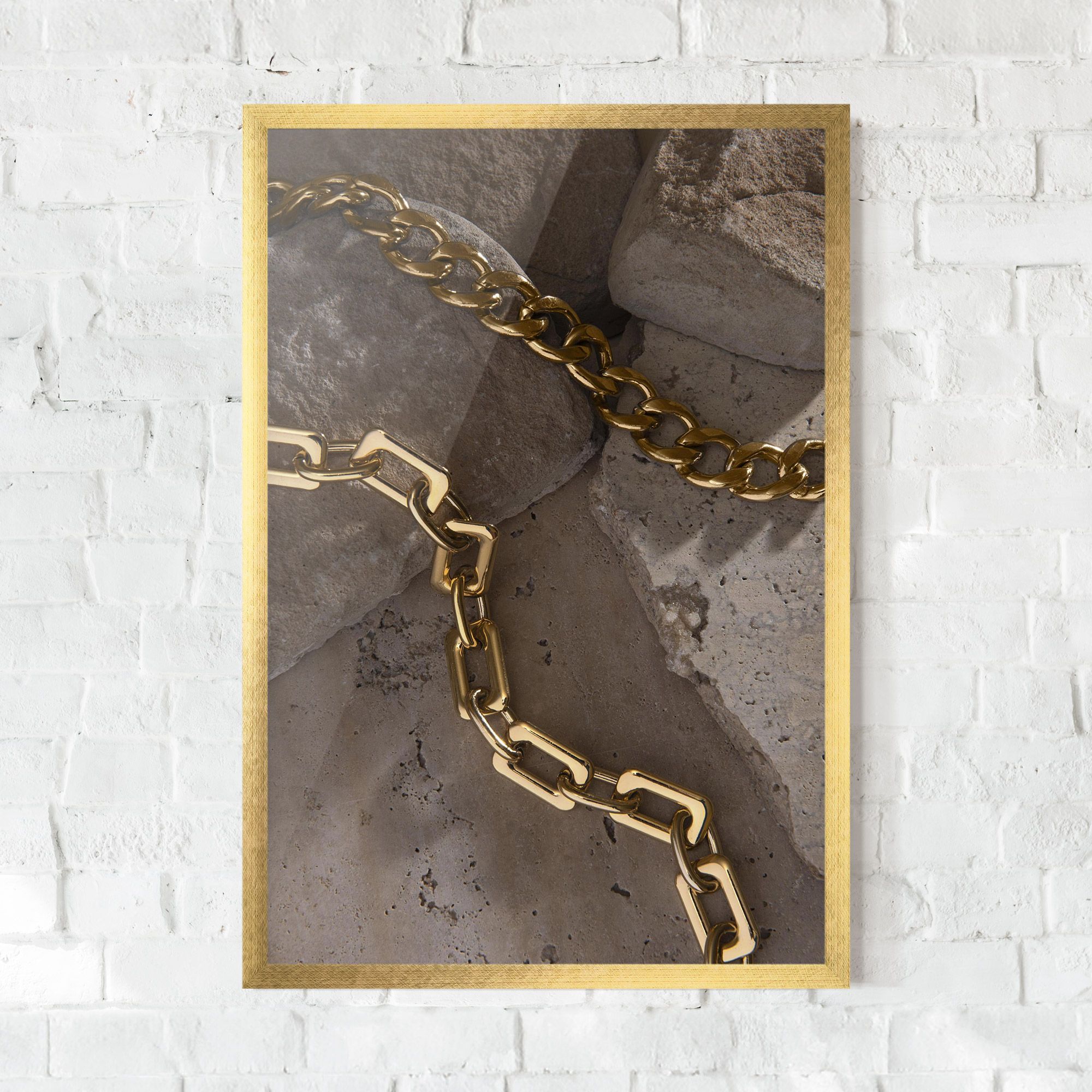 Abstract Gold Chain mockup 0
