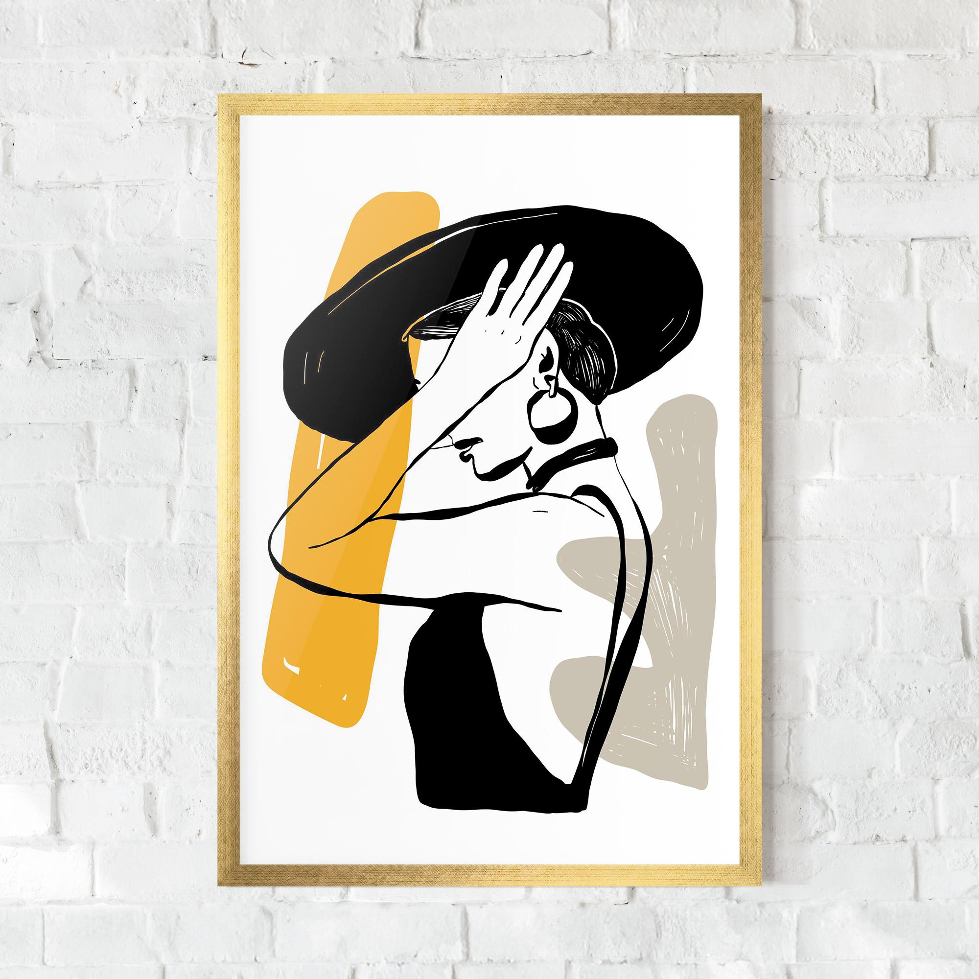 Gerahmte Poster Big Earring mockup 0