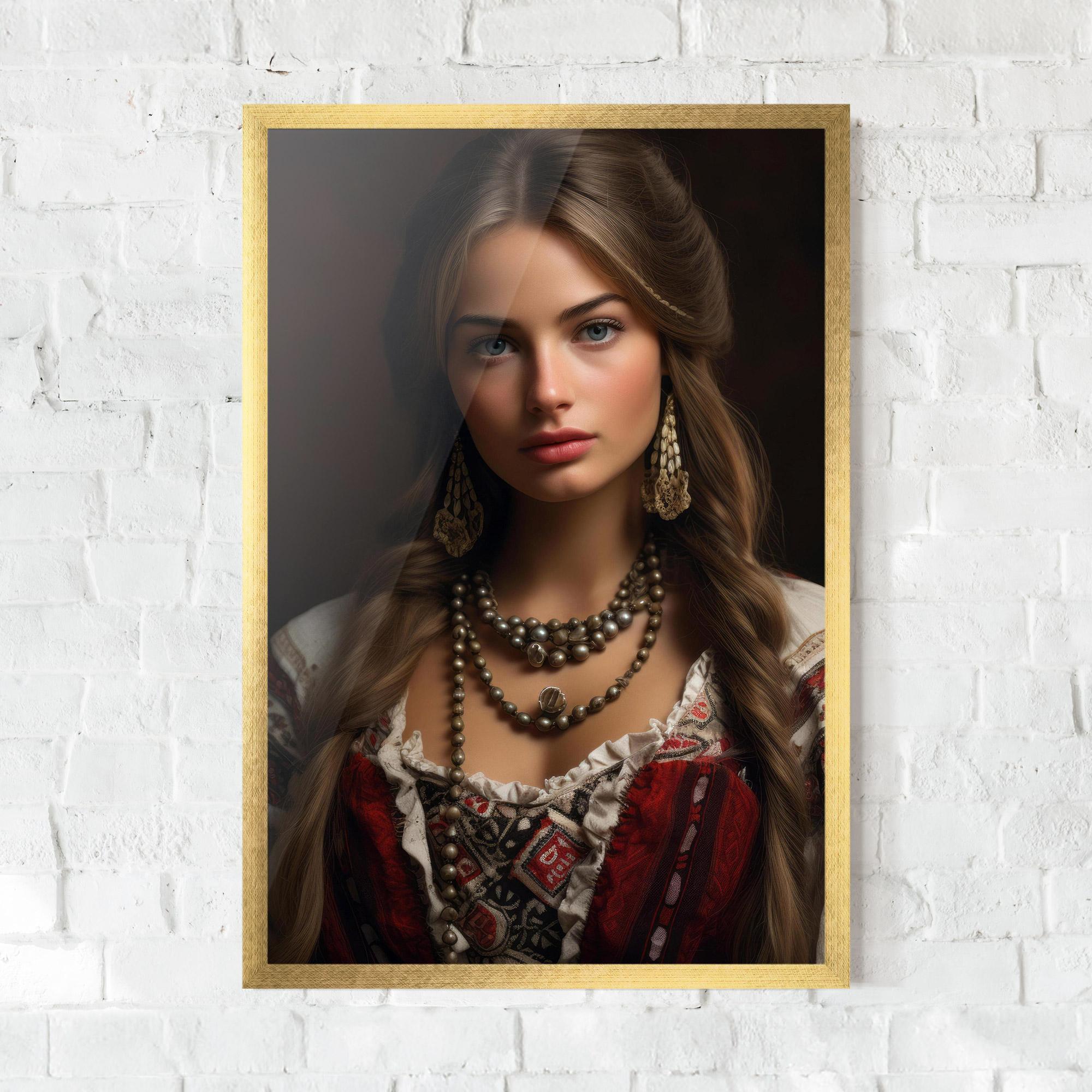 Gerahmte Poster Traditional Necklace mockup 0