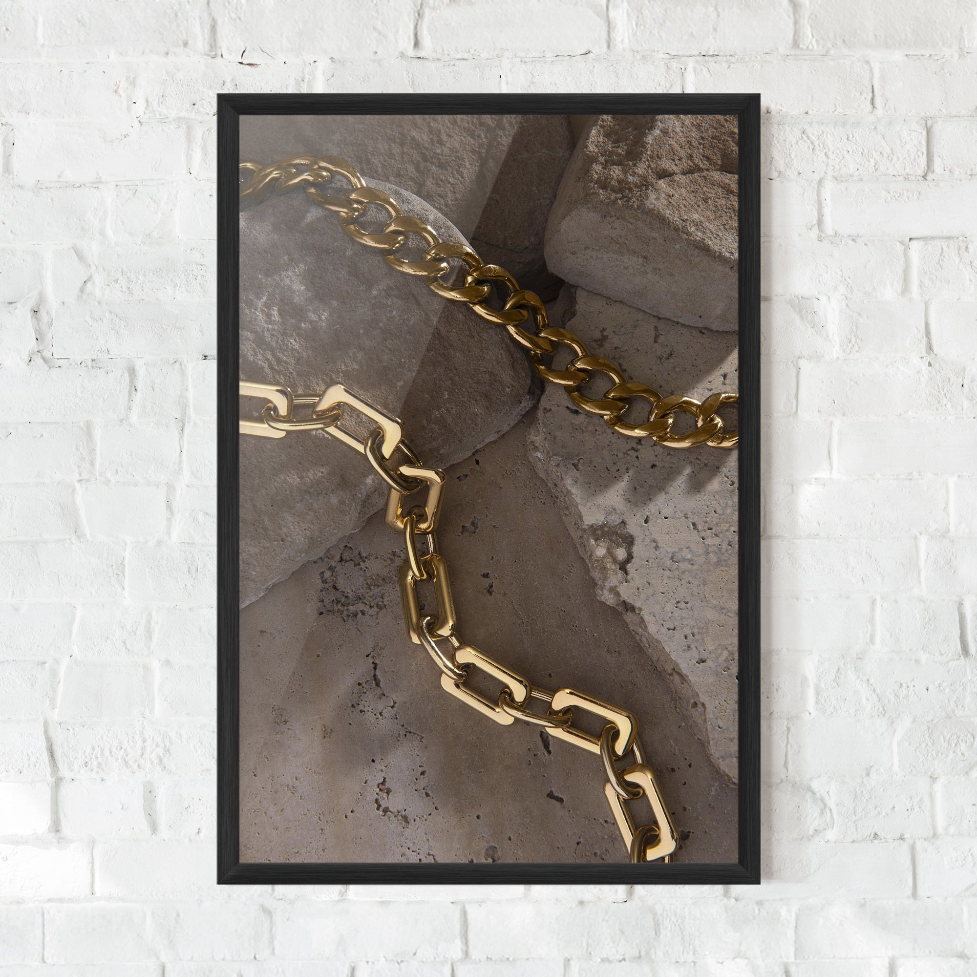 Abstract Gold Chain mockup 0