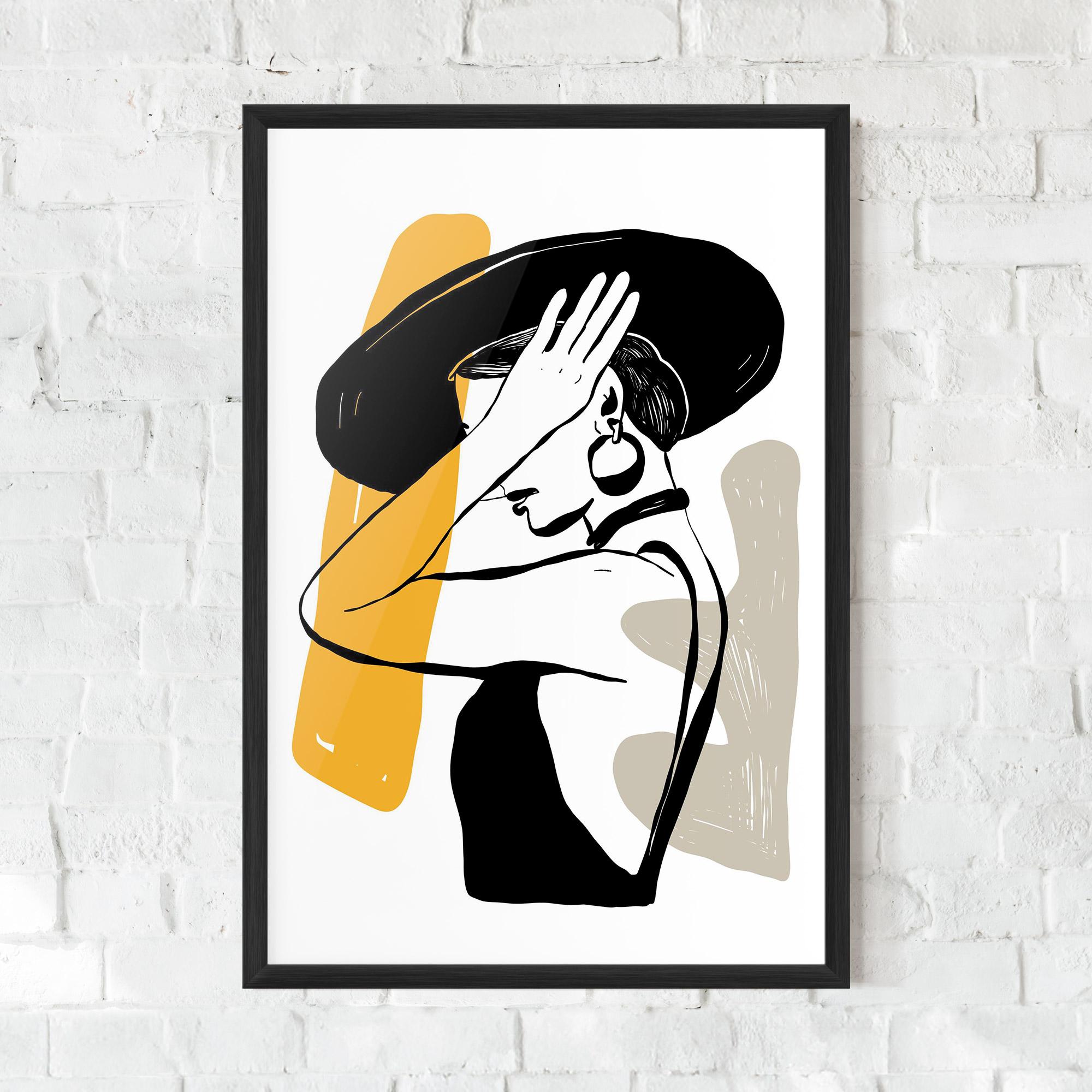 Gerahmte Poster Big Earring mockup 0