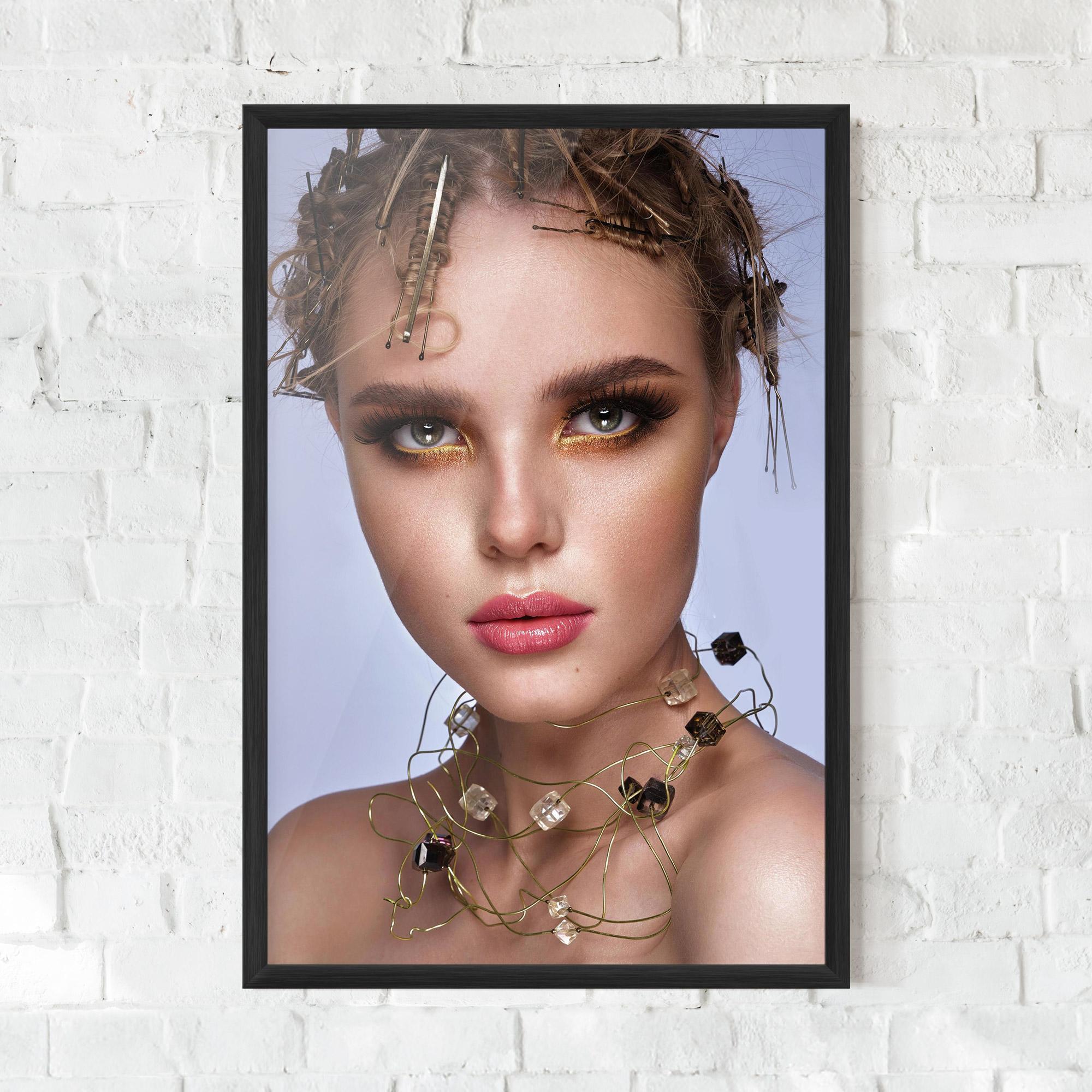 Gerahmte Poster Gold Abstract Accessory mockup 0