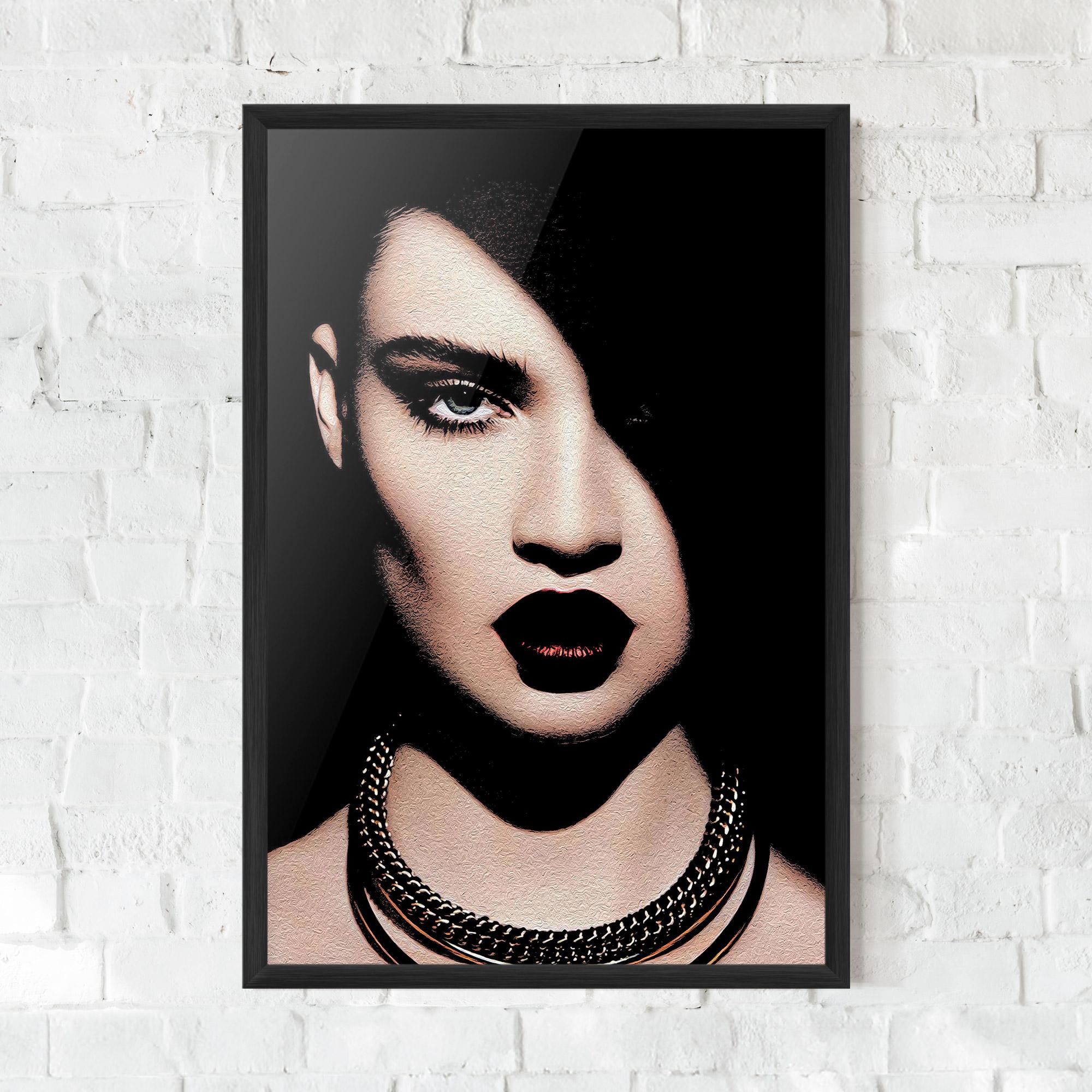 Gerahmte Poster Gold Necklace mockup 0