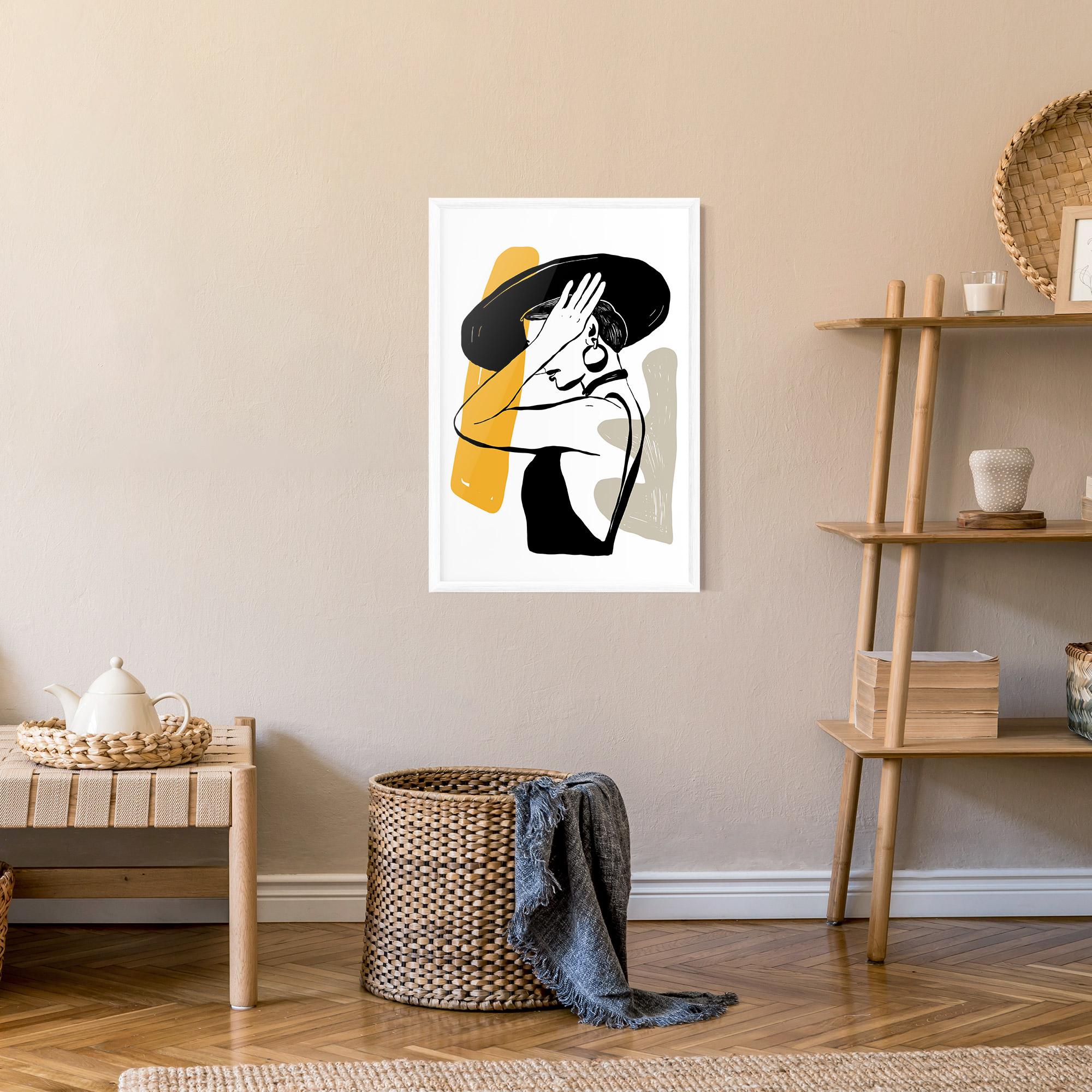 Gerahmte Poster Big Earring mockup 9