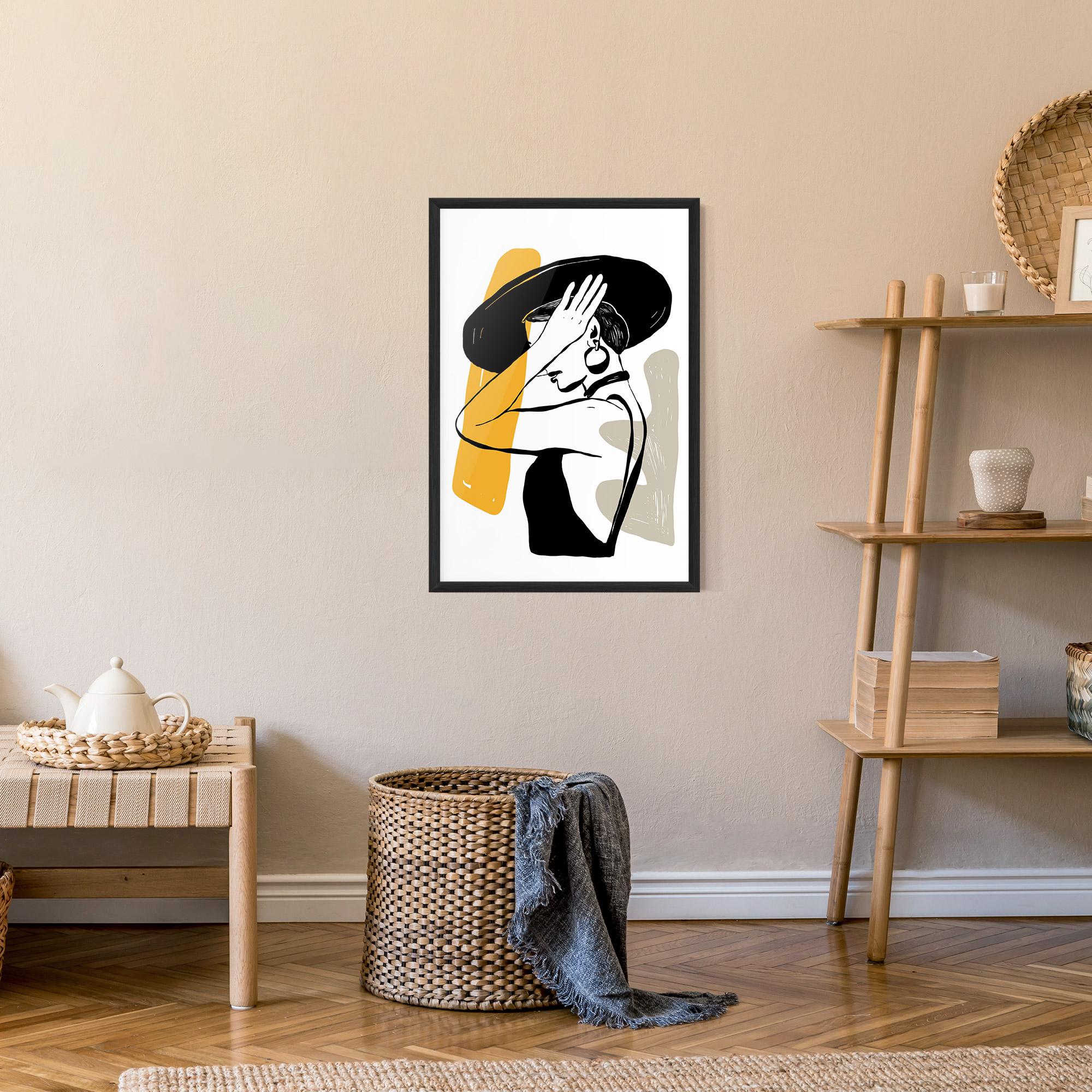 Gerahmte Poster Big Earring mockup 9