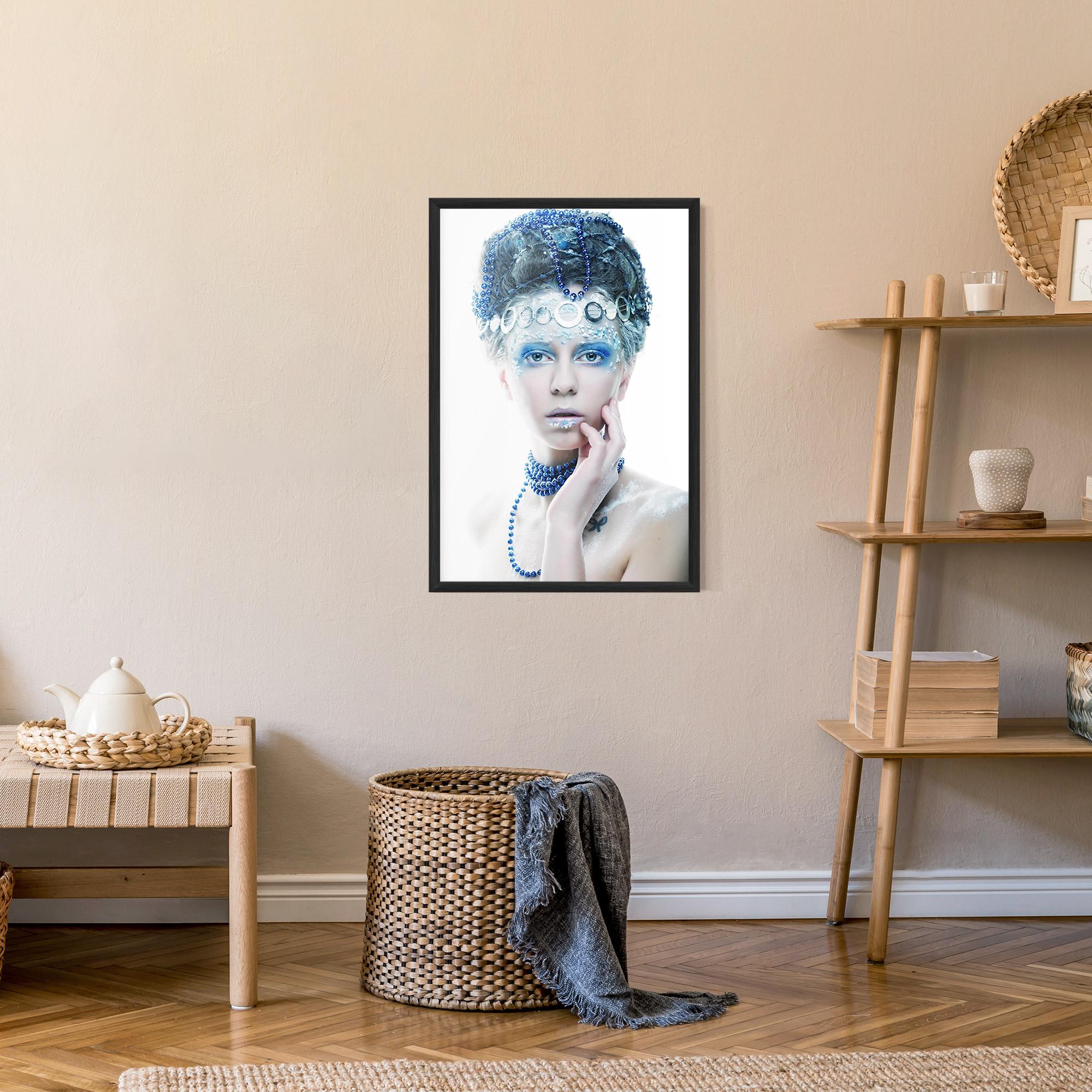 Gerahmte Poster Blue Fairy Woman mockup 9